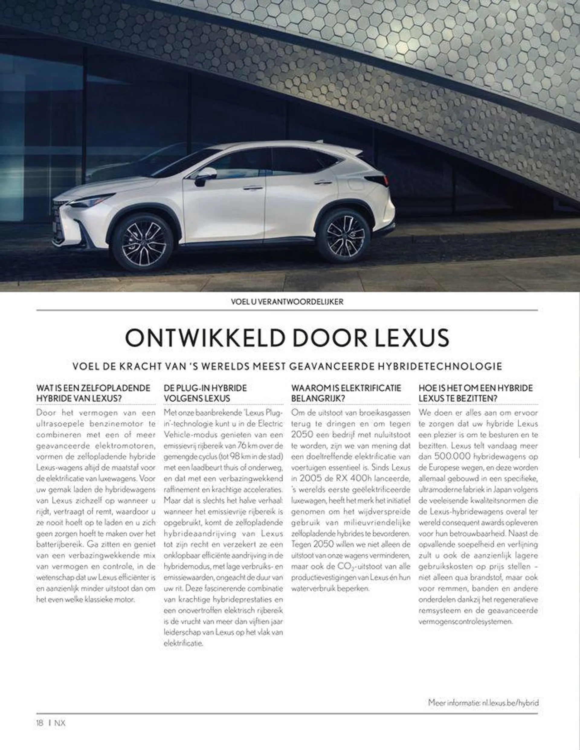 LEXUS NX  van 23 november tot 23 november 2024 - folder pagina 18