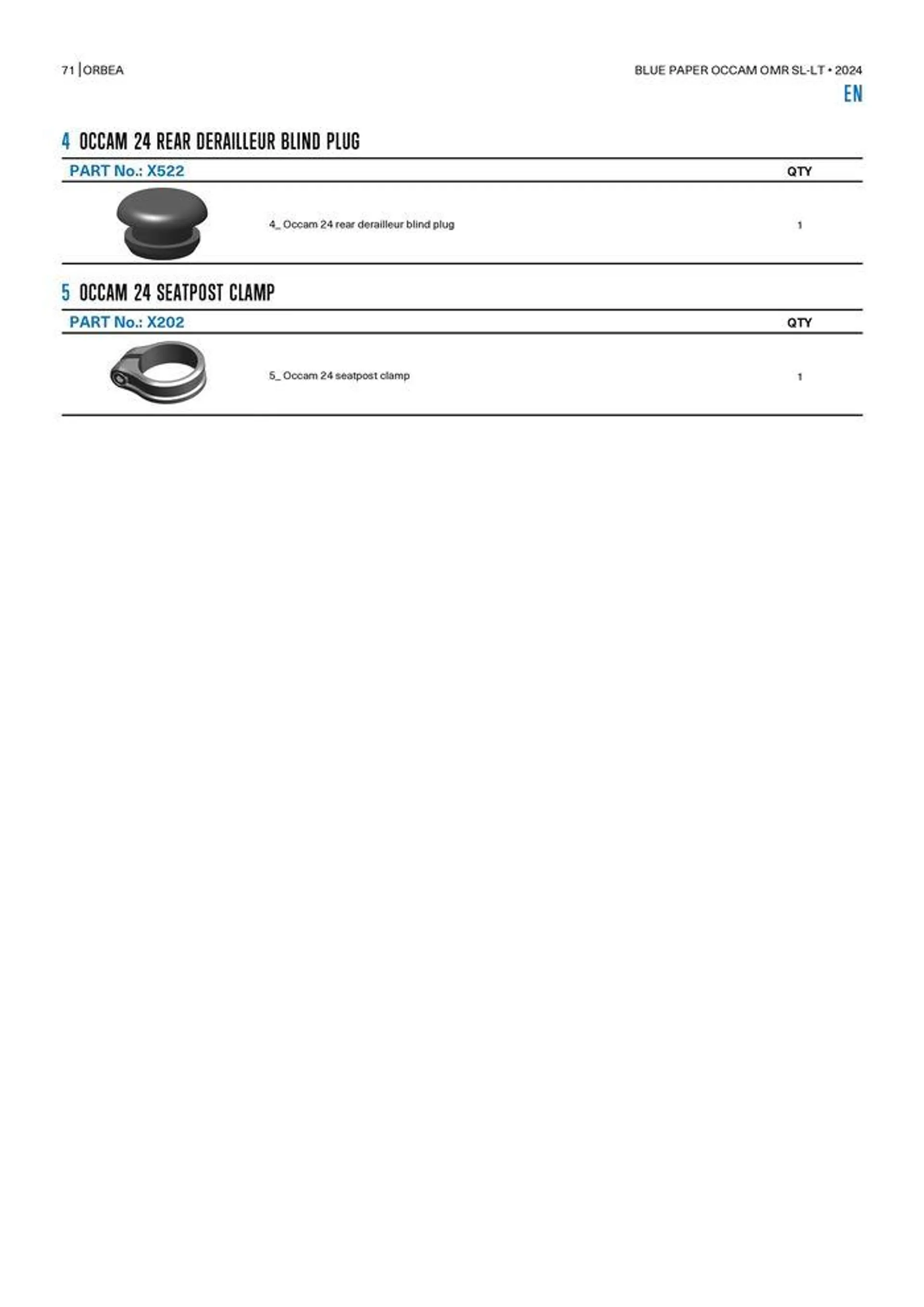 OCCAM OMR SL-LT 2024 van 25 oktober tot 25 oktober 2024 - folder pagina 71