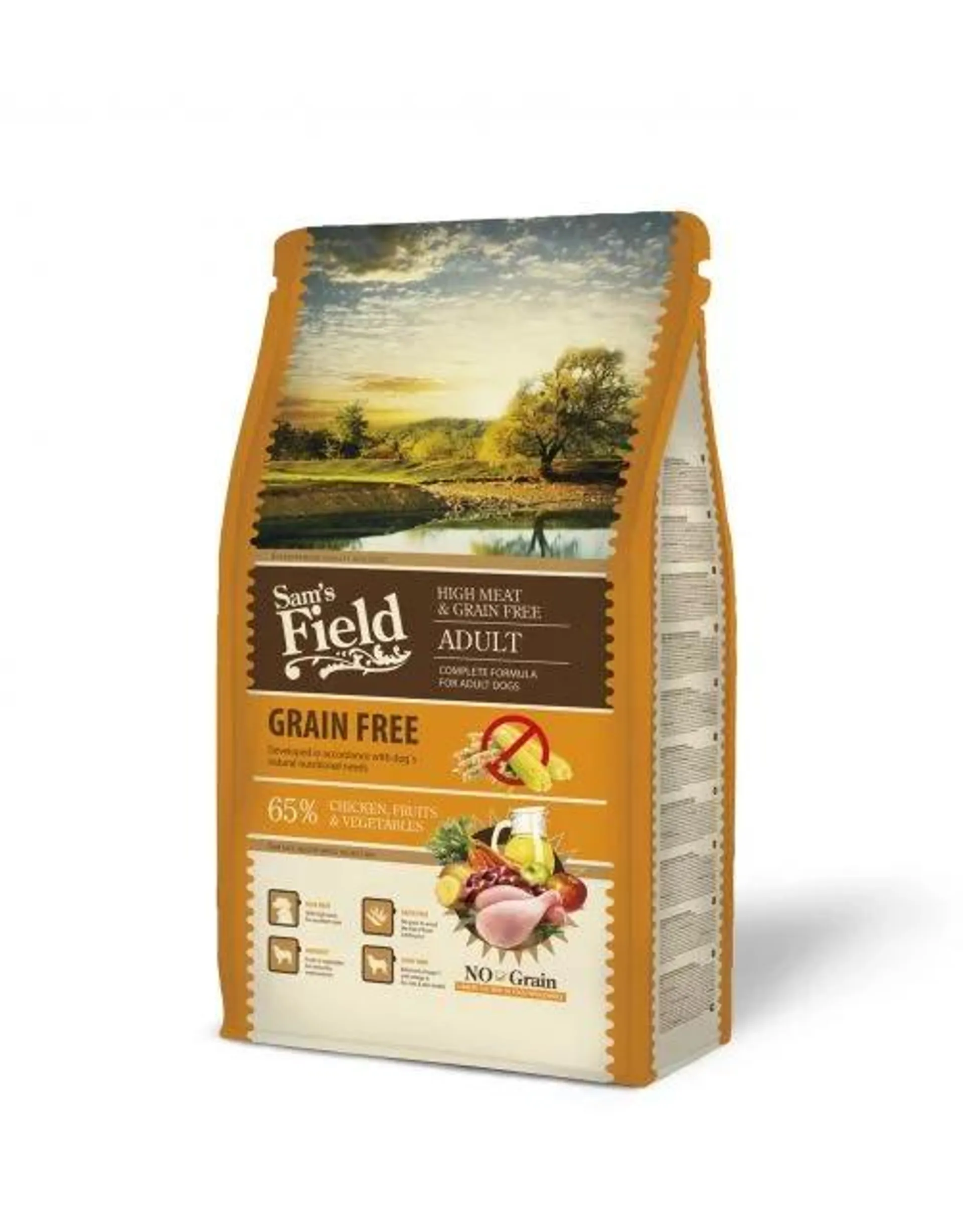 Sam's Field High Meat & Grain Free Kip - Hondenvoer