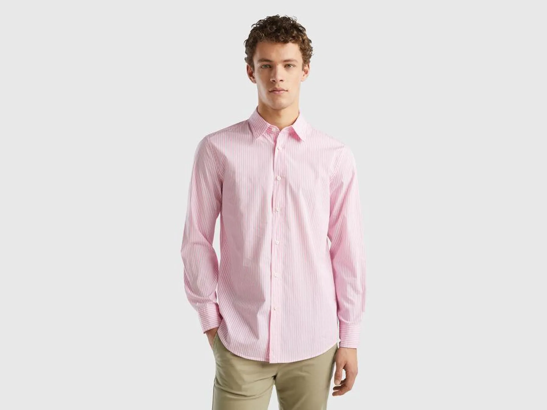 Striped organic cotton shirt