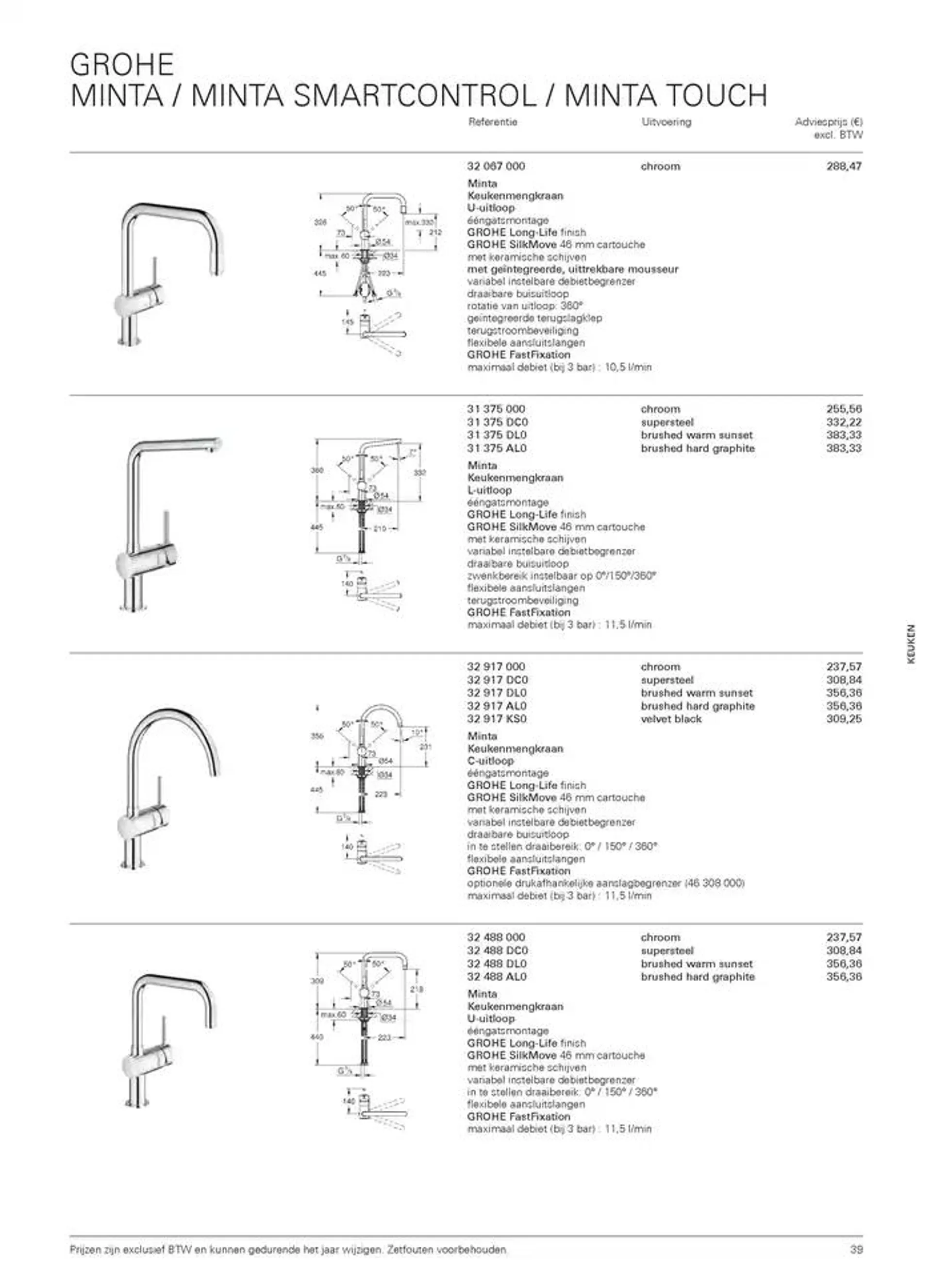 Catalogus Keuken van 16 oktober tot 31 december 2024 - folder pagina 39