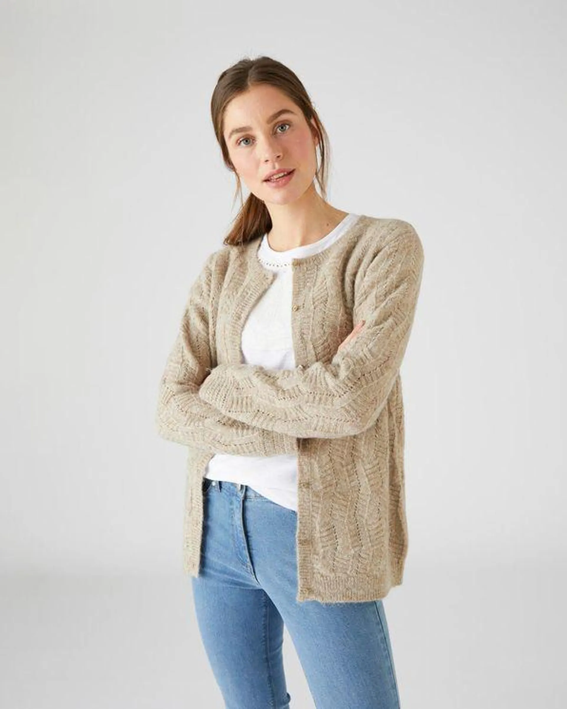 Cardigan in wolmix