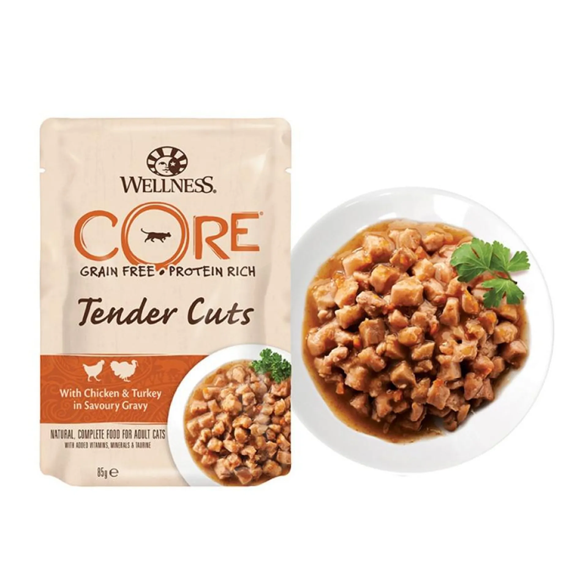 Wellness CORE Wet Tender Cuts chicken/turkey 85g