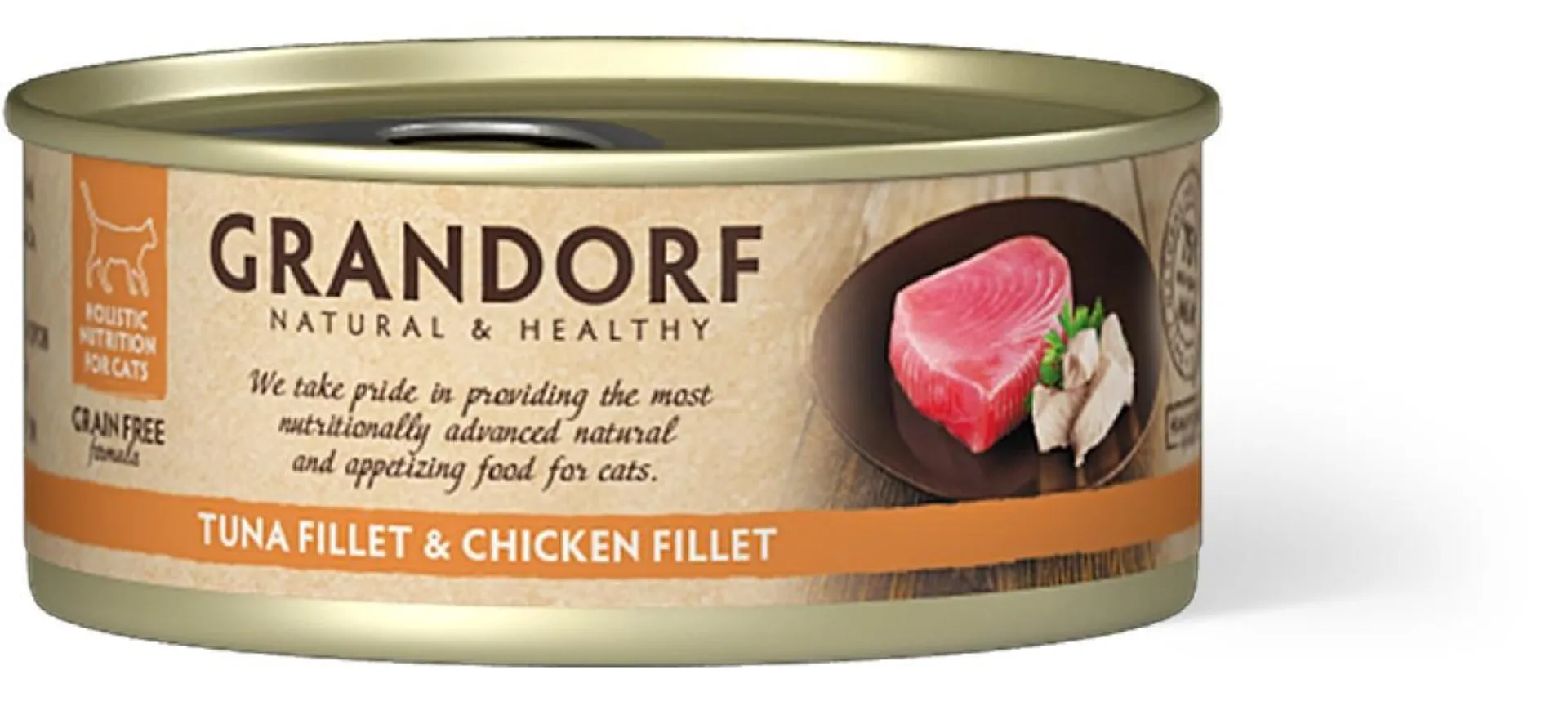 Tuna 45% with Chicken 30% in Broth - 70g