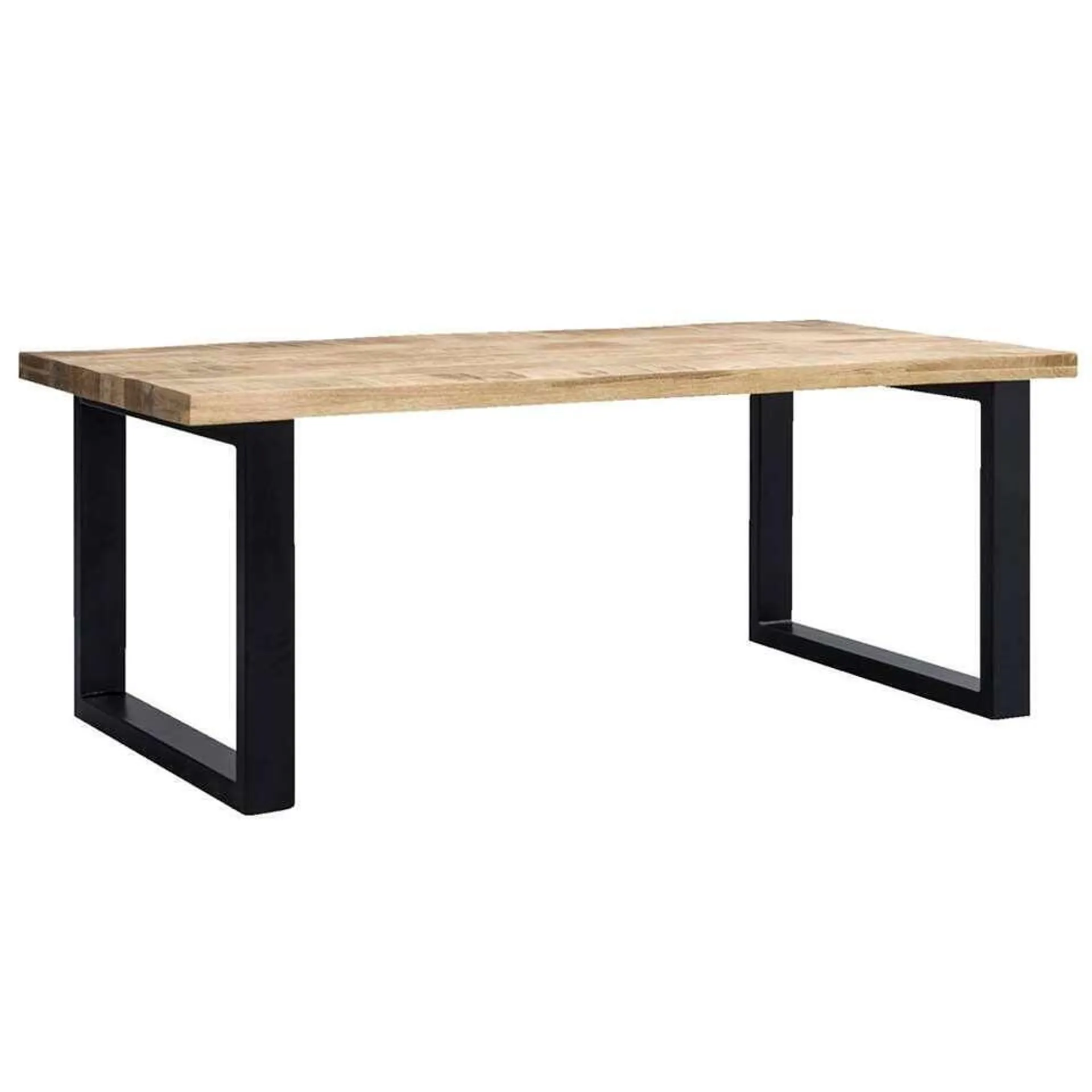 Eetkamertafel Trevor - bruin/zwart - 78x260x100 cm