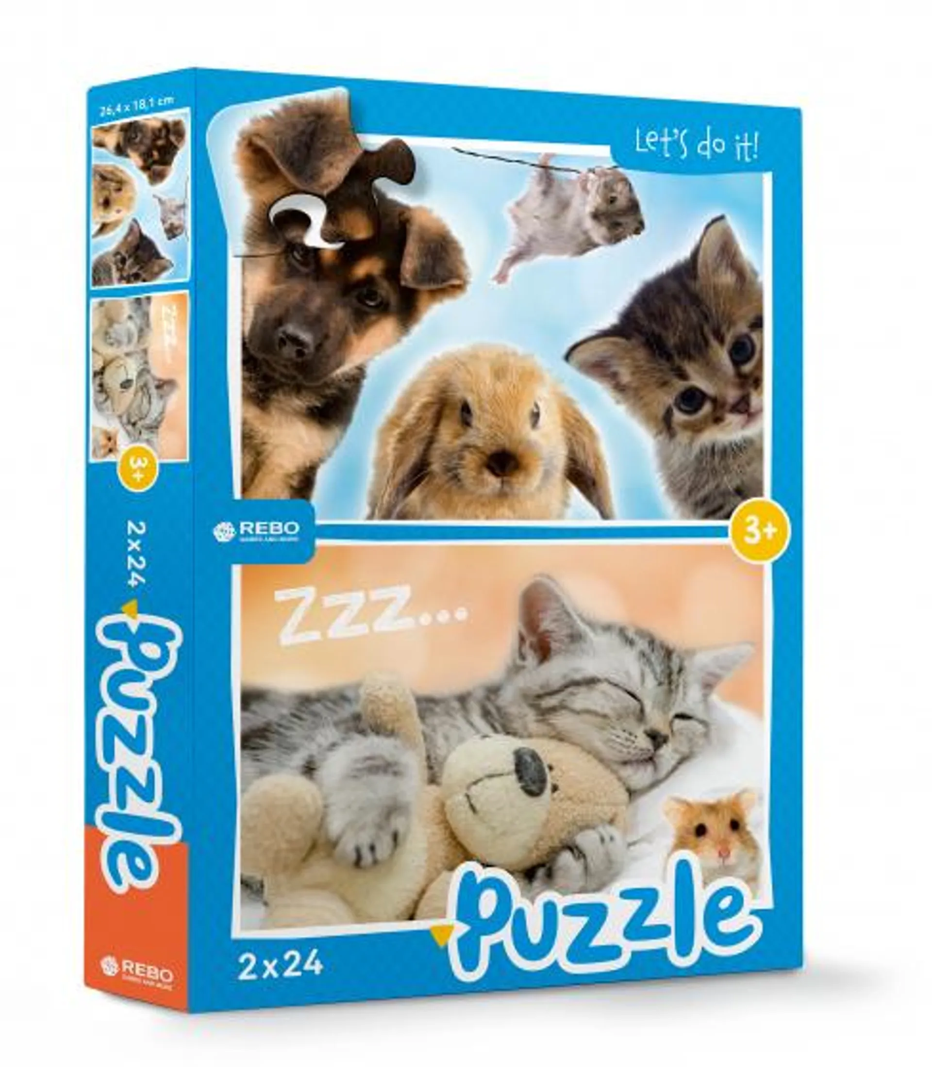 Rebo Productions Babydieren legpuzzel junior 24/24 stukjes