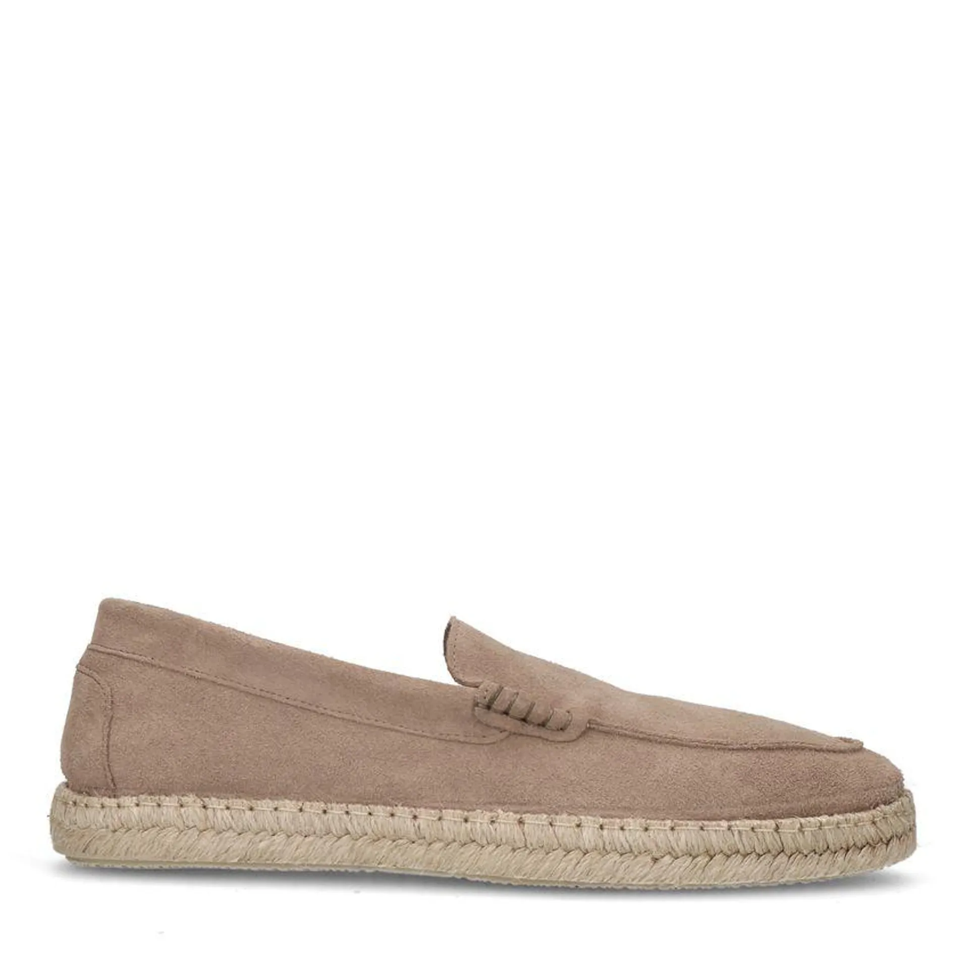 Taupe suède espadrilles