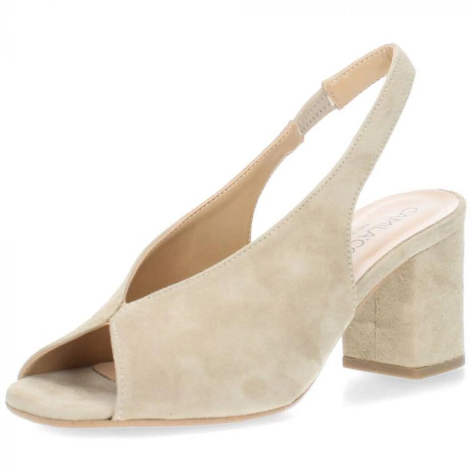 Beige slingbacks