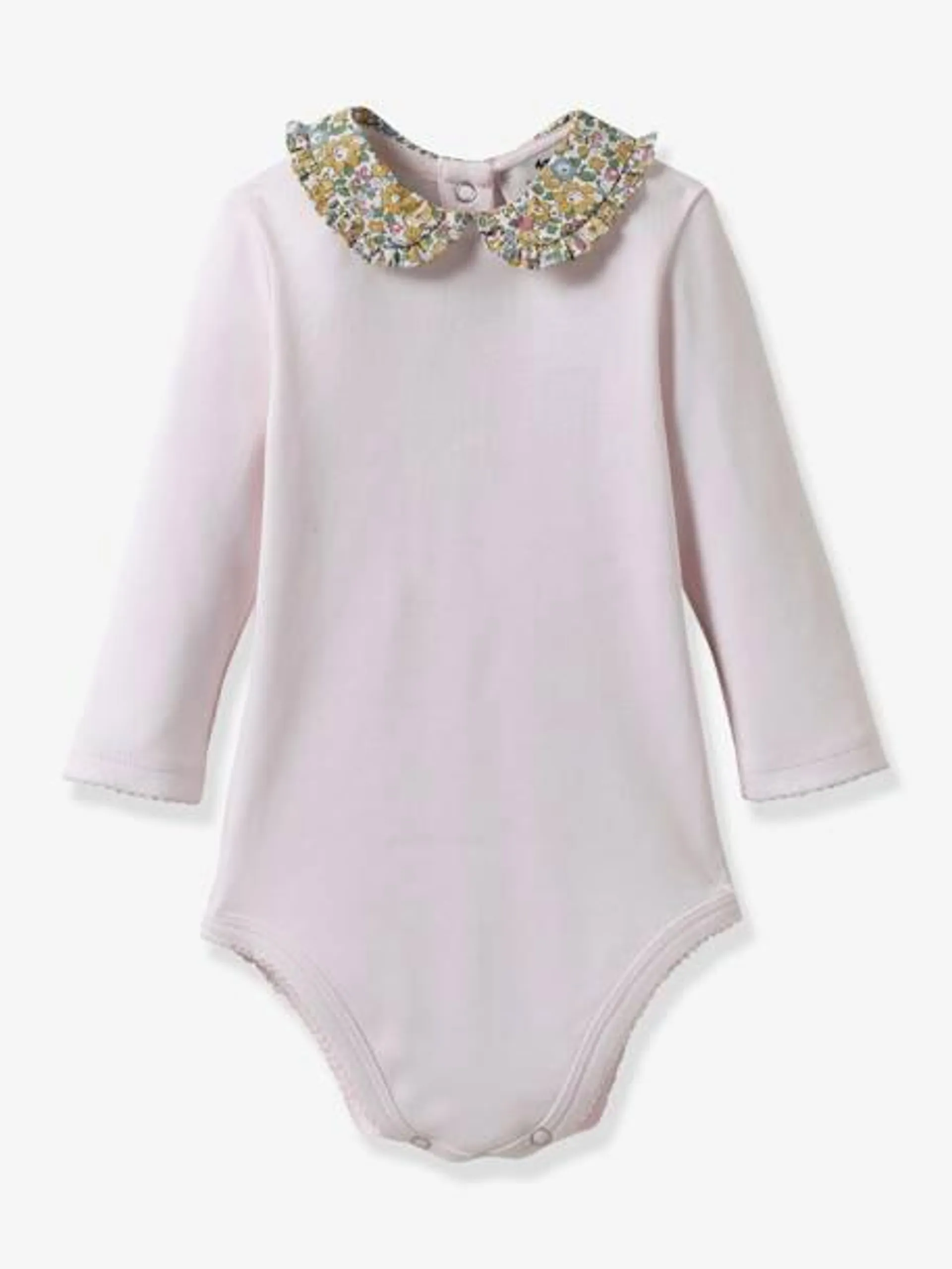 Body col en tissu Liberty bébé - coton bio CYRILLUS