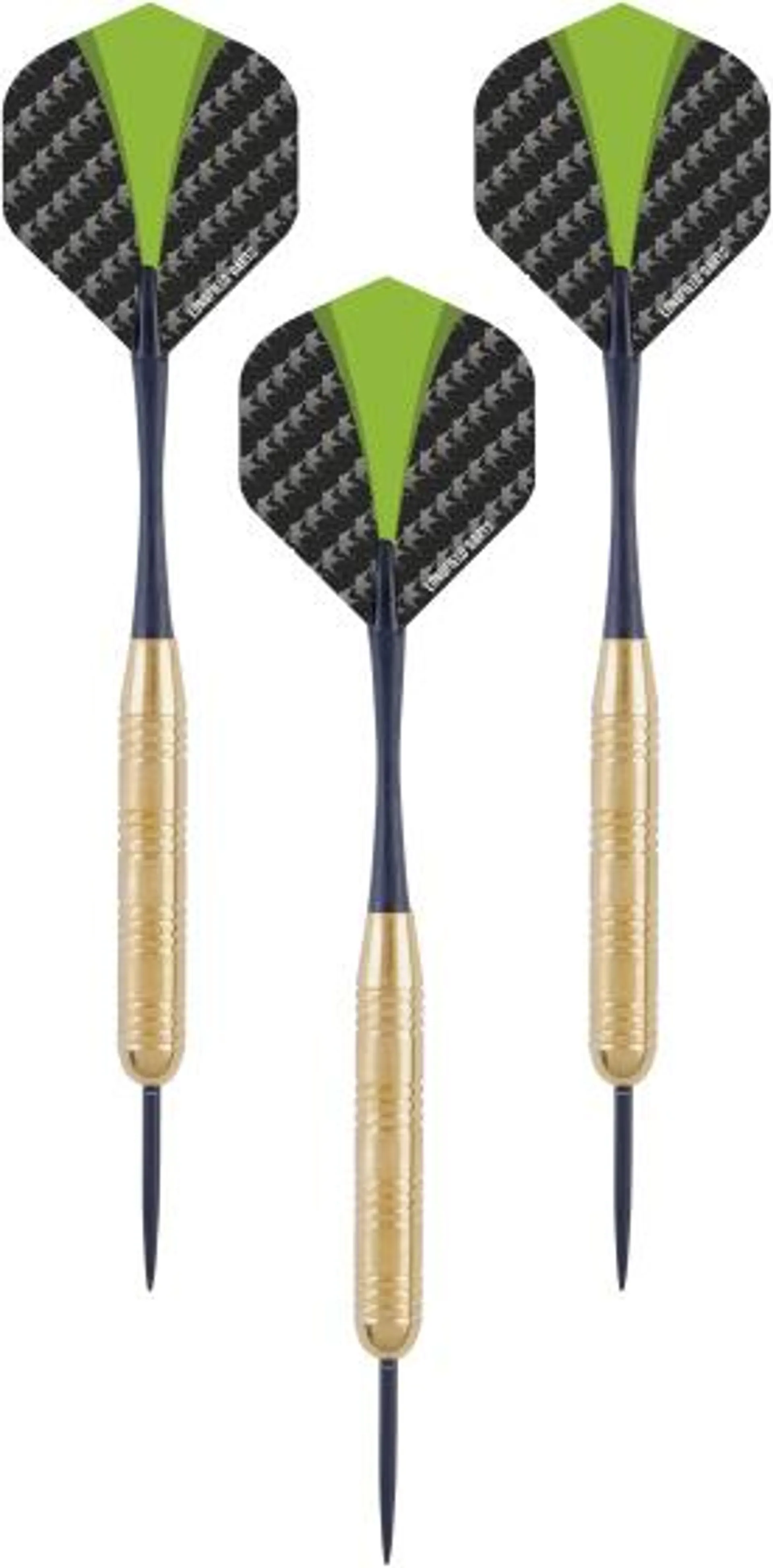 Longfield Darts Steeltip Dartpijl Set 22 gram Goud/Groen 3 stuks