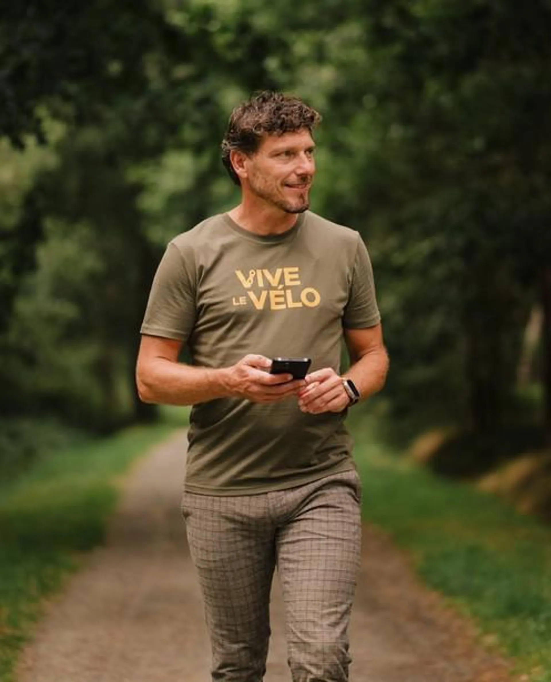 Groen T-shirt Vive le Vélo