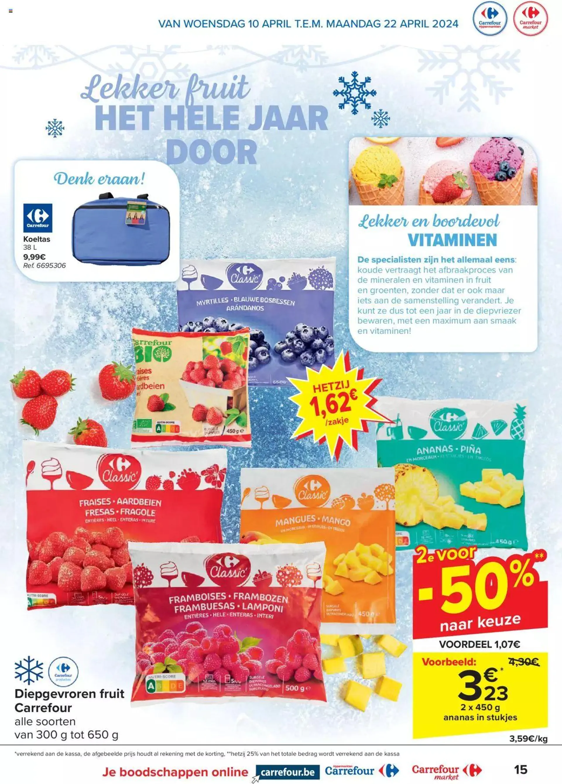 Carrefour Diepvries-special van 22 april tot 31 december 2024 - folder pagina 15