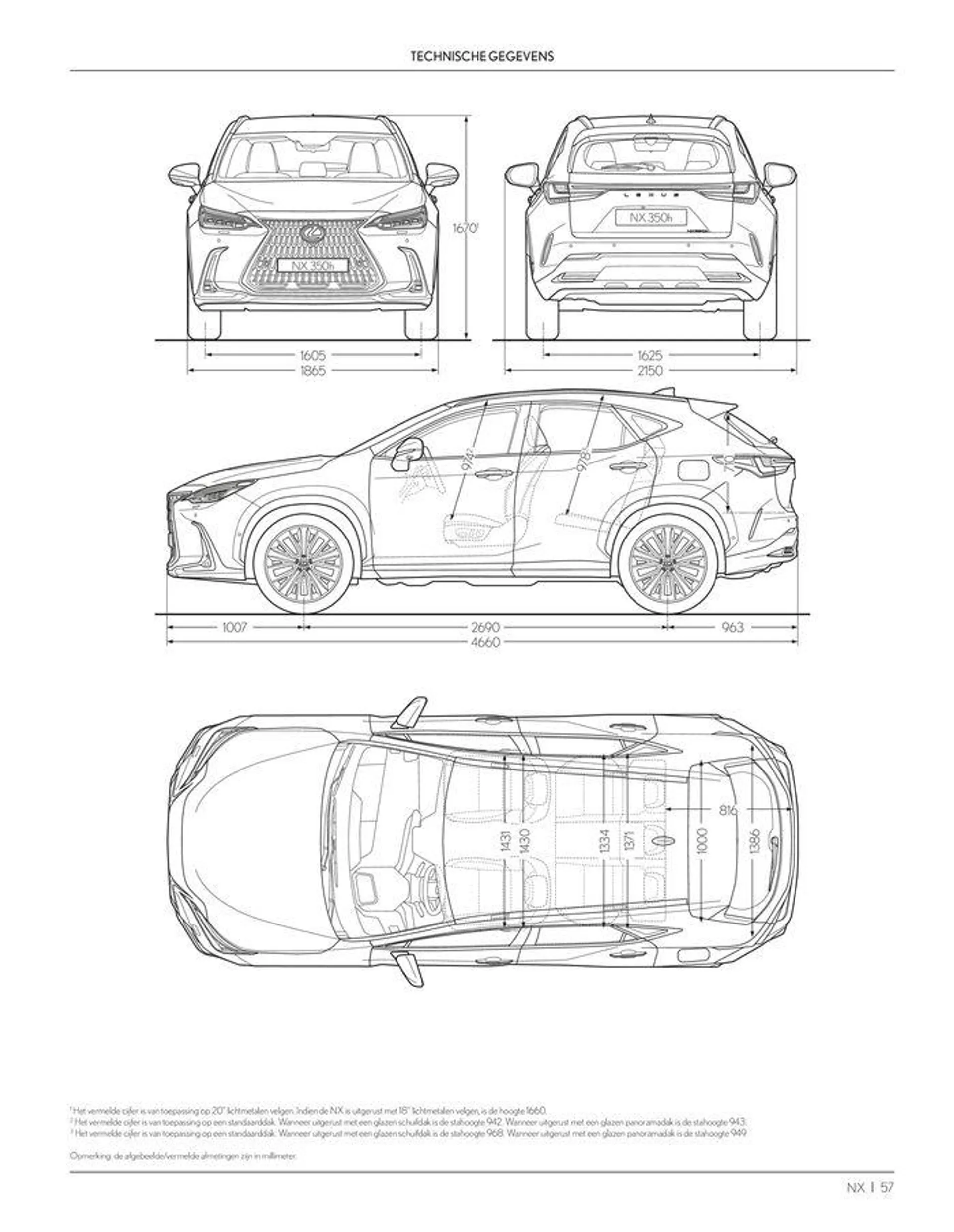 LEXUS NX  van 23 november tot 23 november 2024 - folder pagina 57