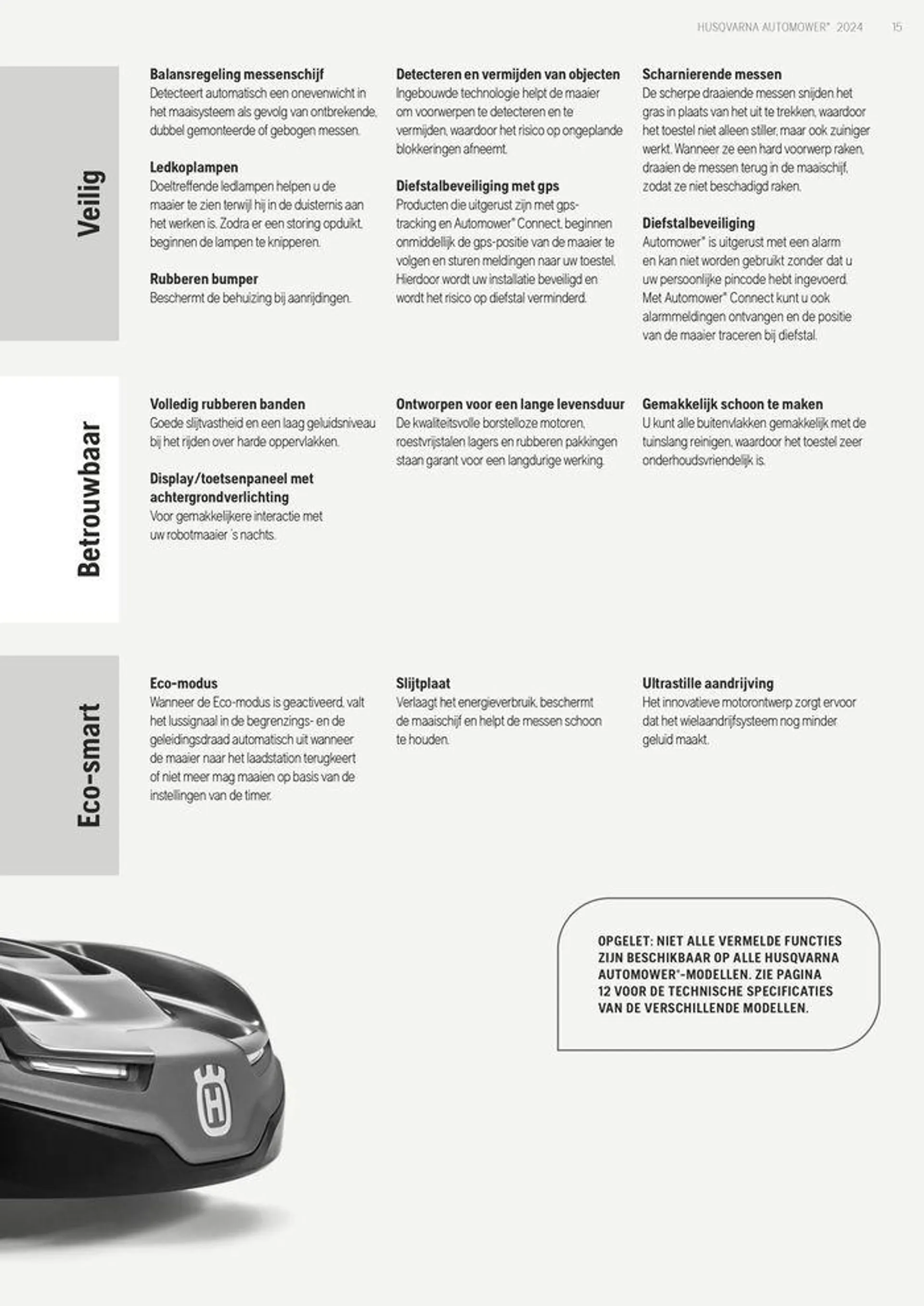 Automower Brochure 2024 van 3 april tot 31 december 2024 - folder pagina 15