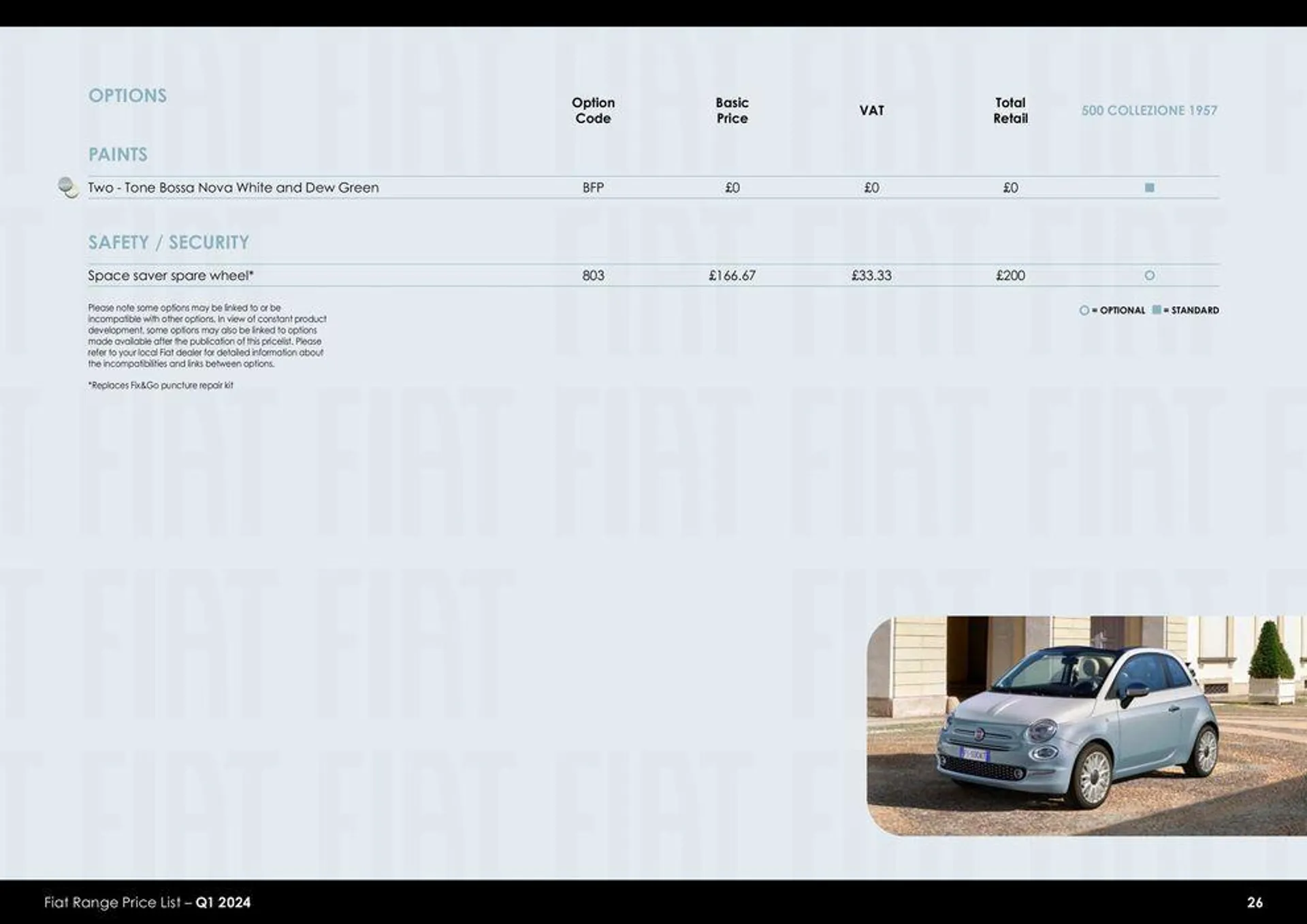 Fiat Range Price List – Q1 2024 van 26 maart tot 26 maart 2025 - folder pagina 26