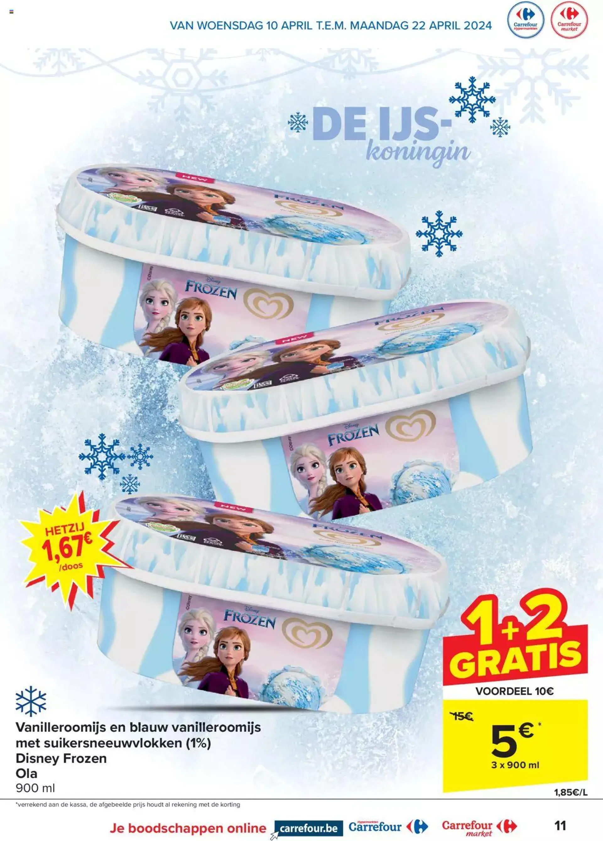 Carrefour Diepvries-special van 22 april tot 31 december 2024 - folder pagina 11