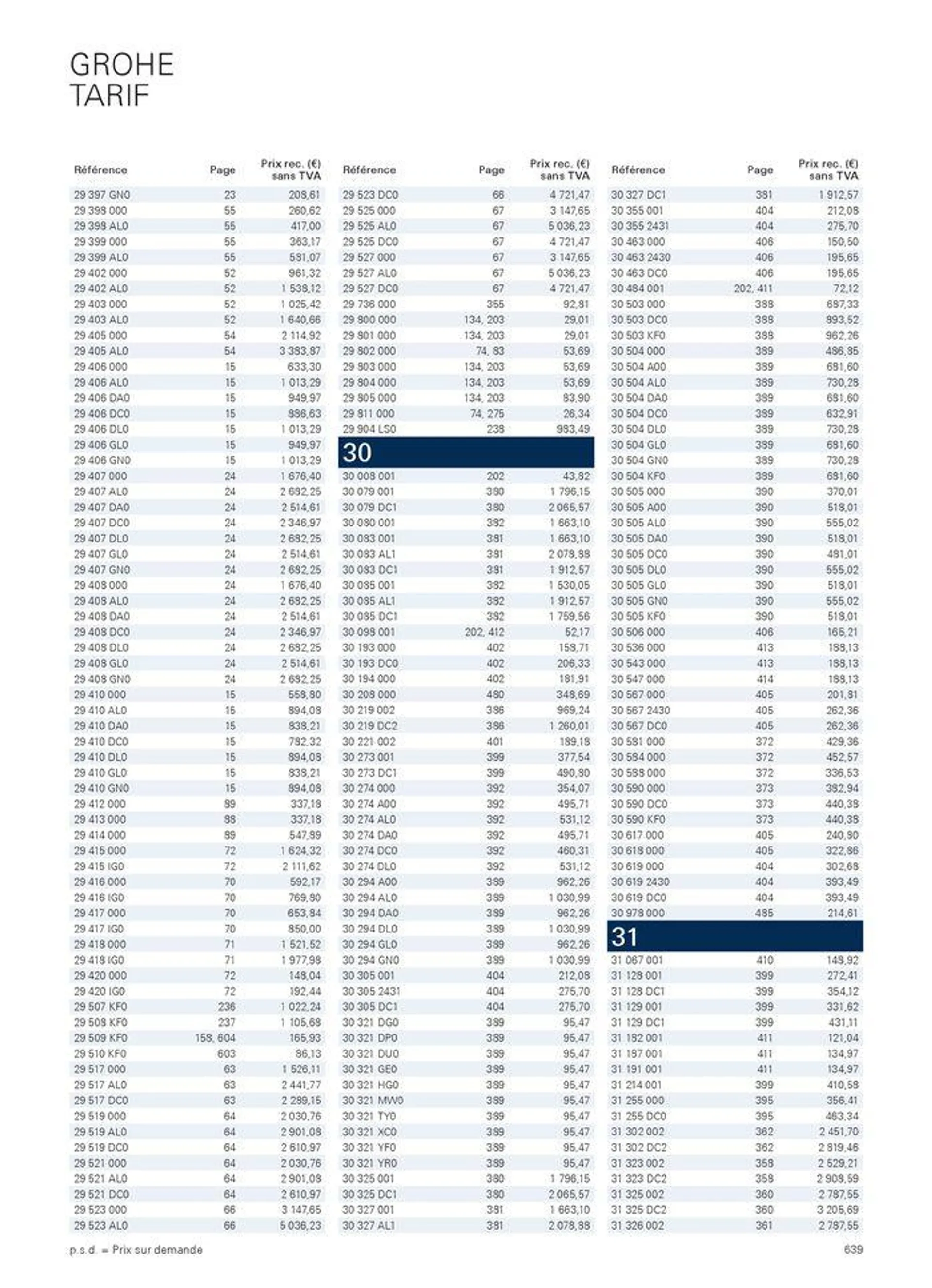 CATALOGUE 2024 van 2 februari tot 31 januari 2025 - folder pagina 639