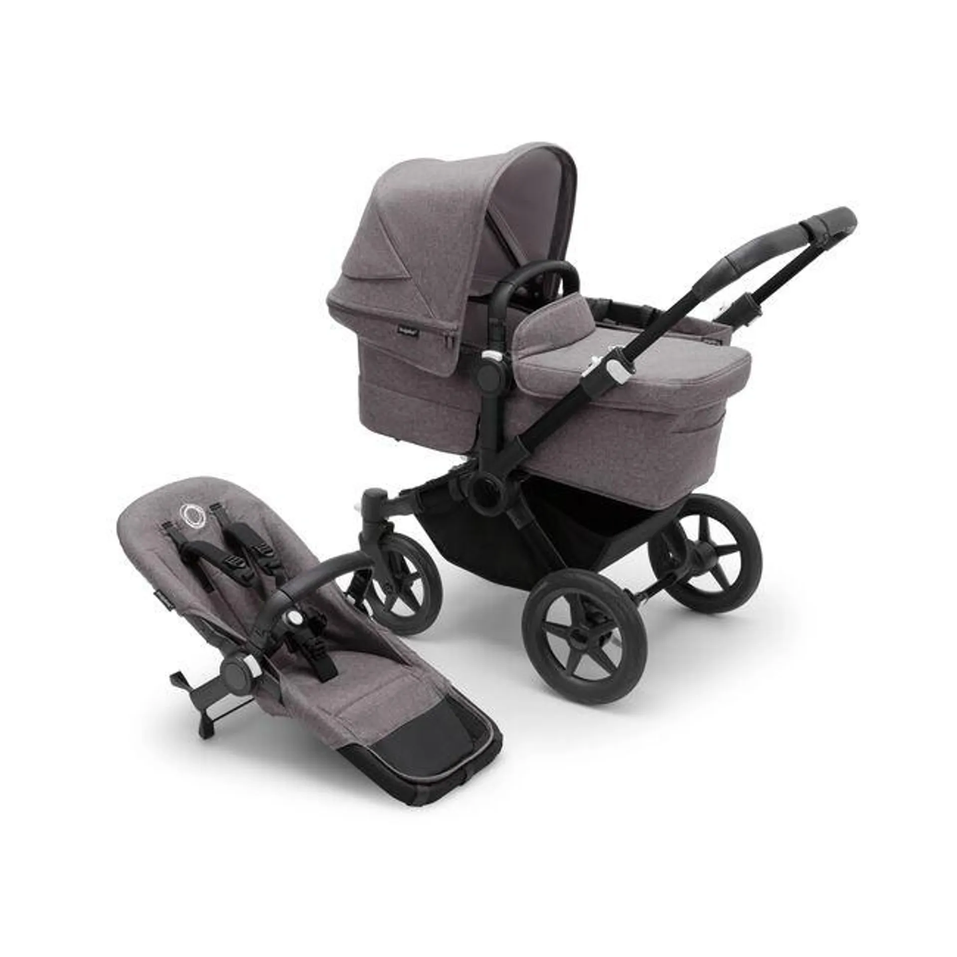 Refurbished Bugaboo Donkey 5 Mono kinderwagen met wieg en stoel