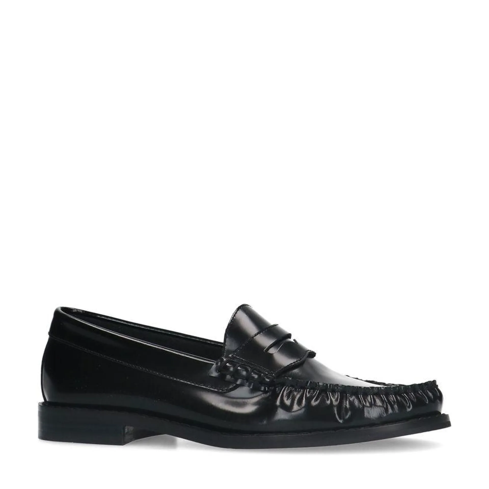 Zwarte leren loafers