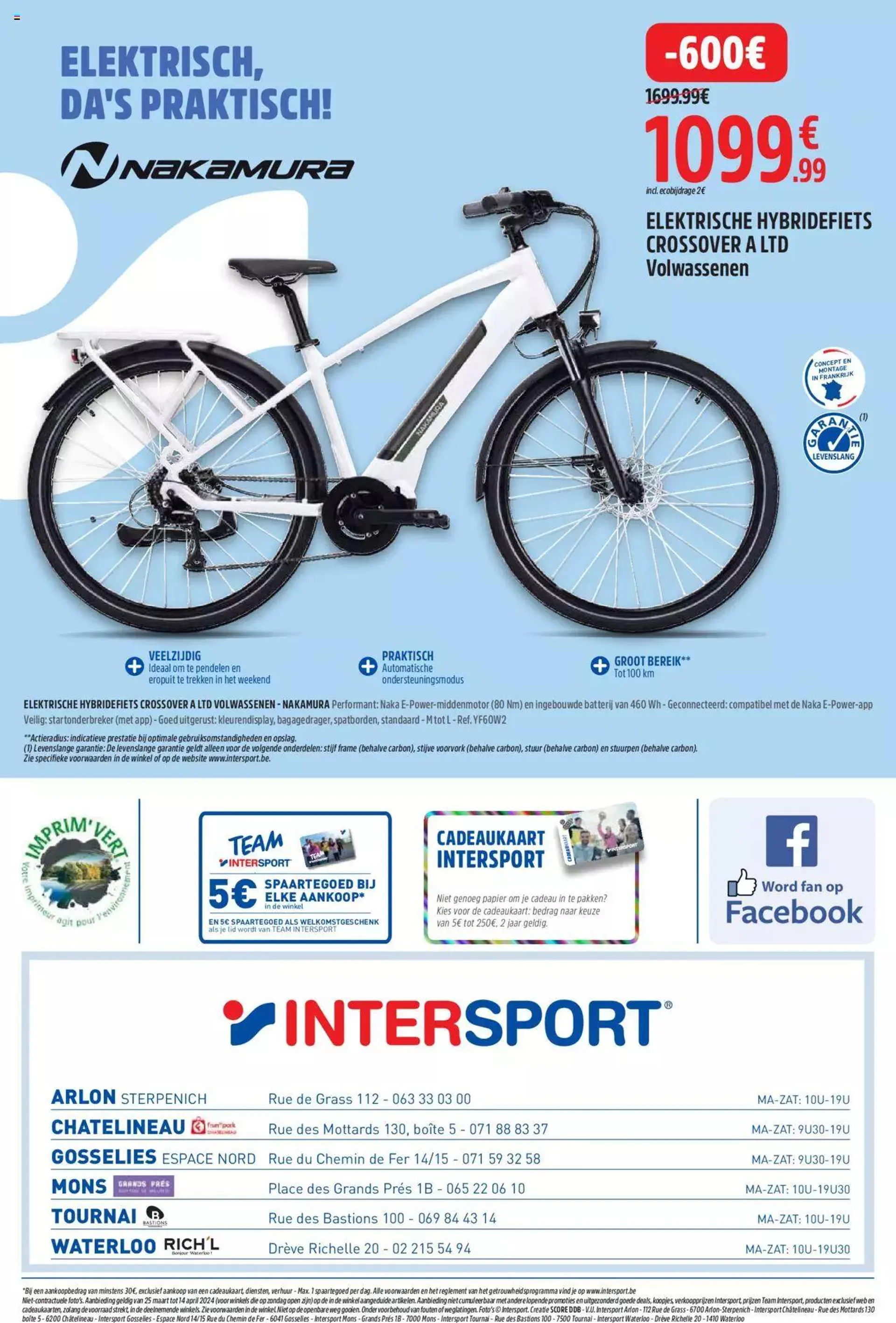 Intersport folder / publicité van 14 april tot 1 april 2024 - folder pagina 24