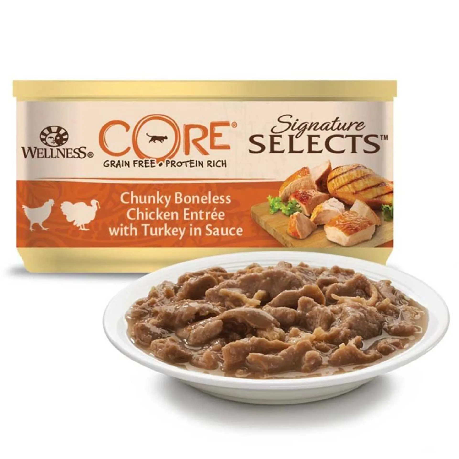 Wellness CORE Sign sel chunky chicken/turkey saus 79g