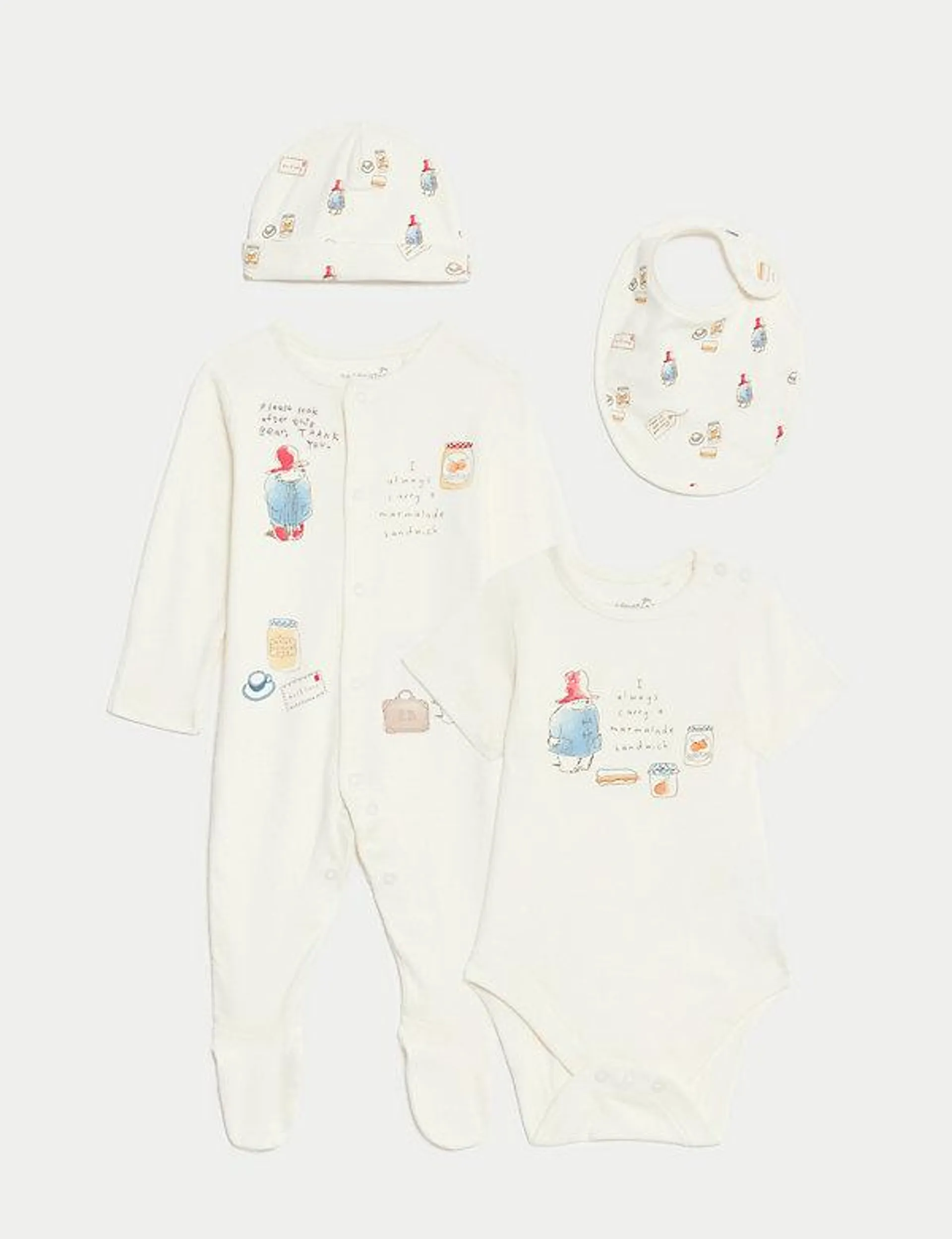 4pc Pure Cotton Paddington™ Starter Set (7lbs-1 Yrs)