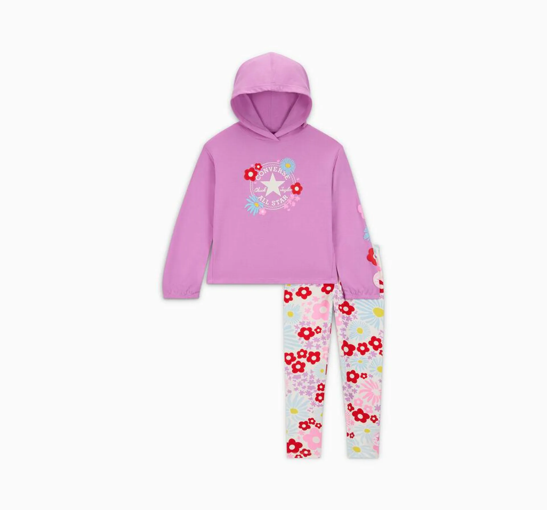 Floral Hoodie & Leggings Set