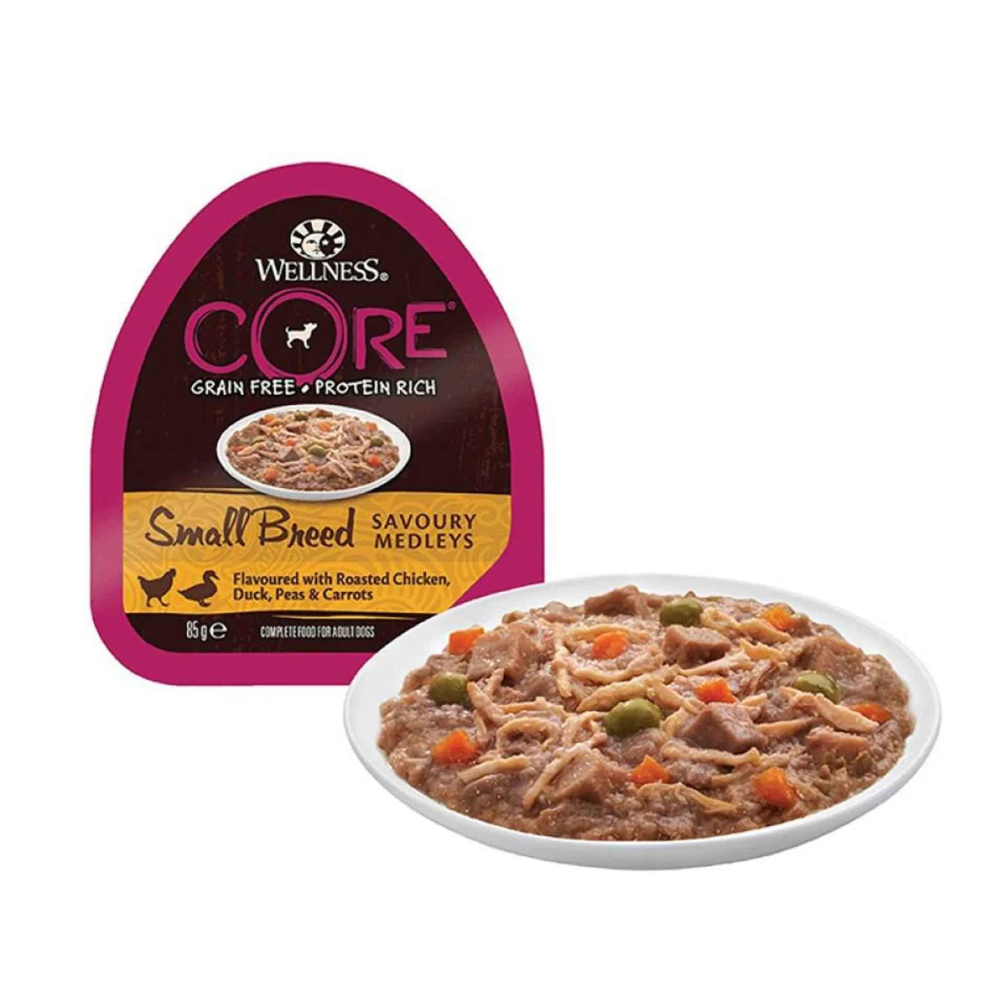 Wellness CORE sav. medley small chicken/duck 85g