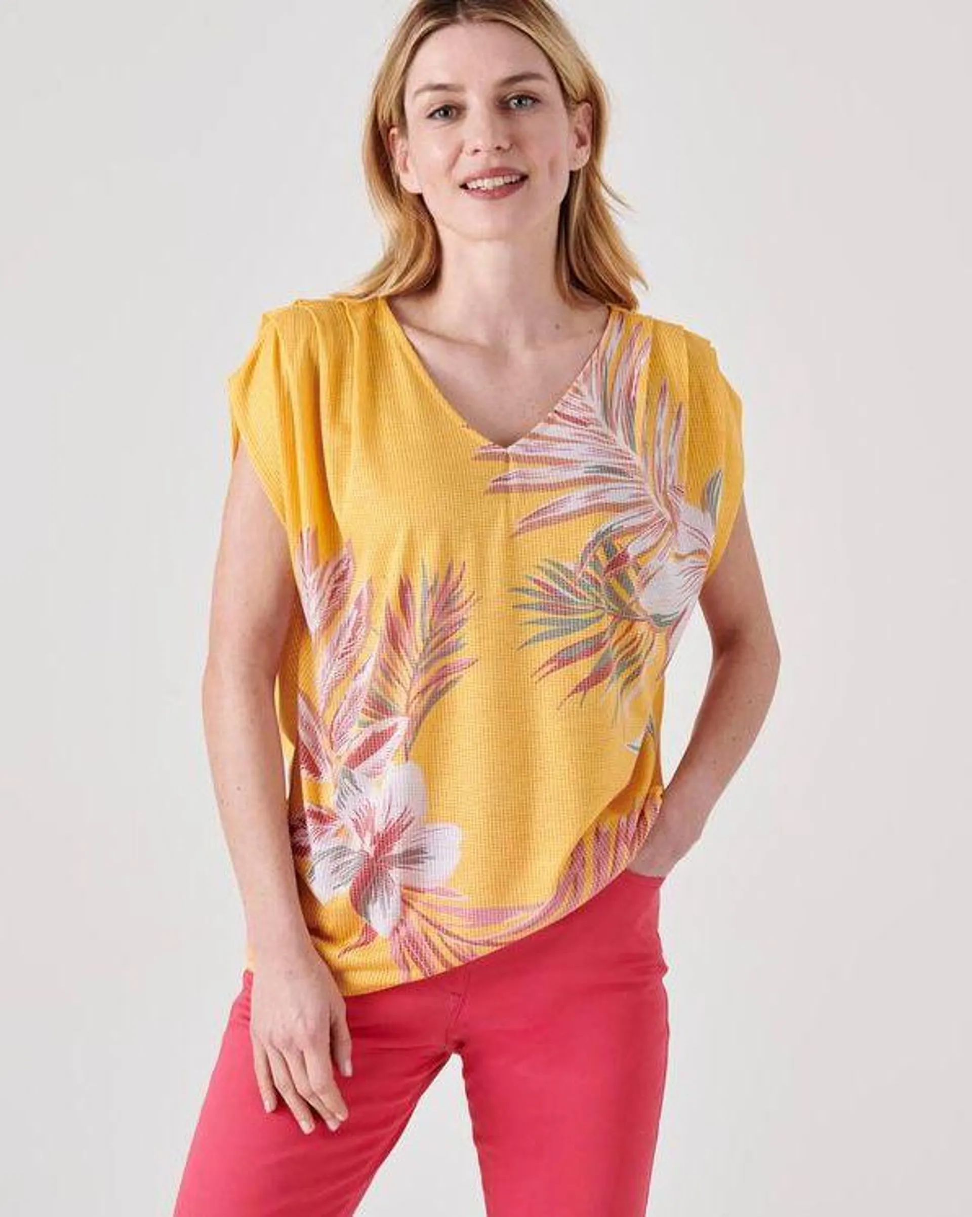 T-shirt met bloemenprint