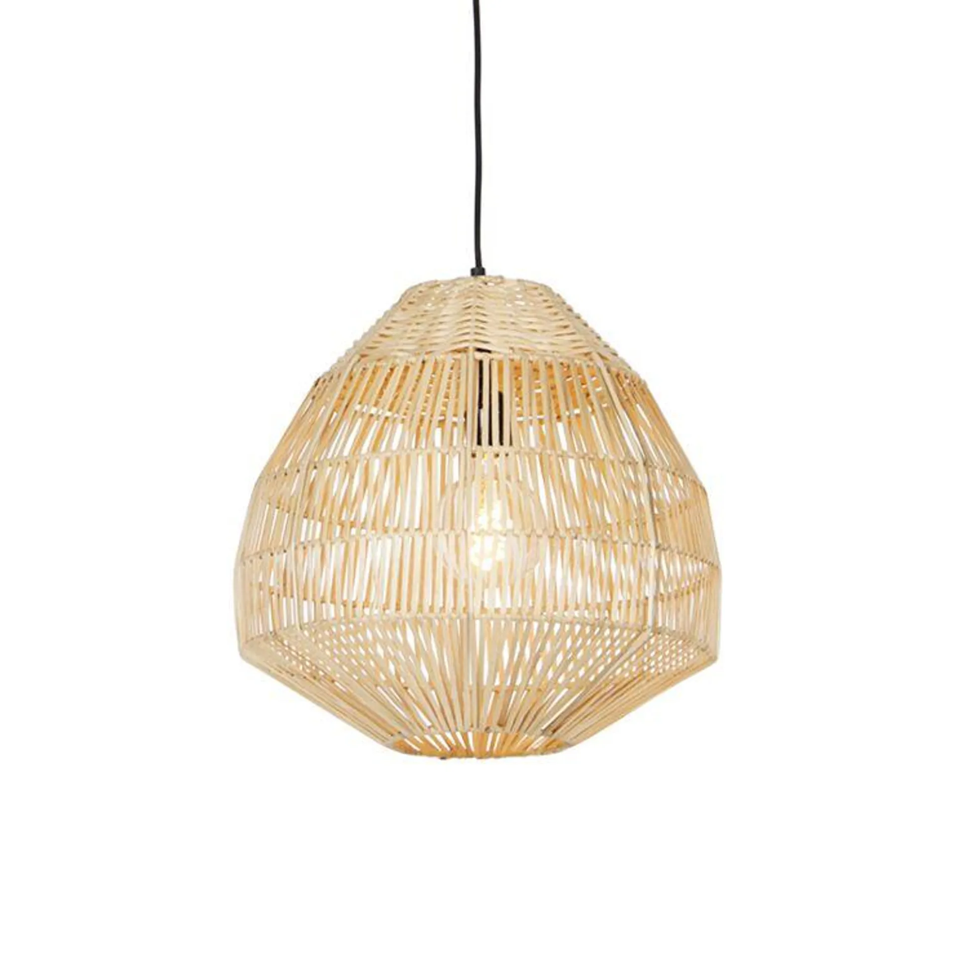 Landelijke hanglamp bamboe 41 cm - Bishop