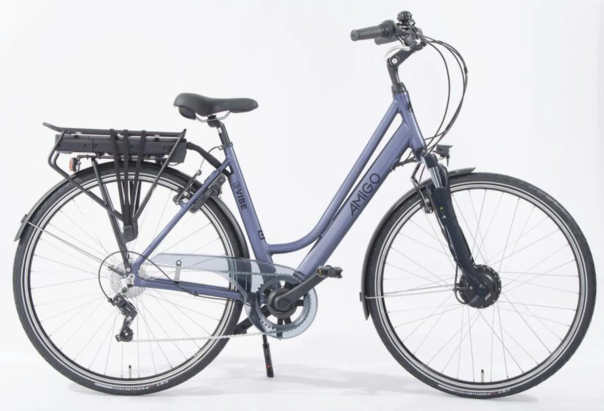 AMIGO E-Vibe D1+ 460Wh 28 Inch Dames 7V V-Brakes Blauwgrijs