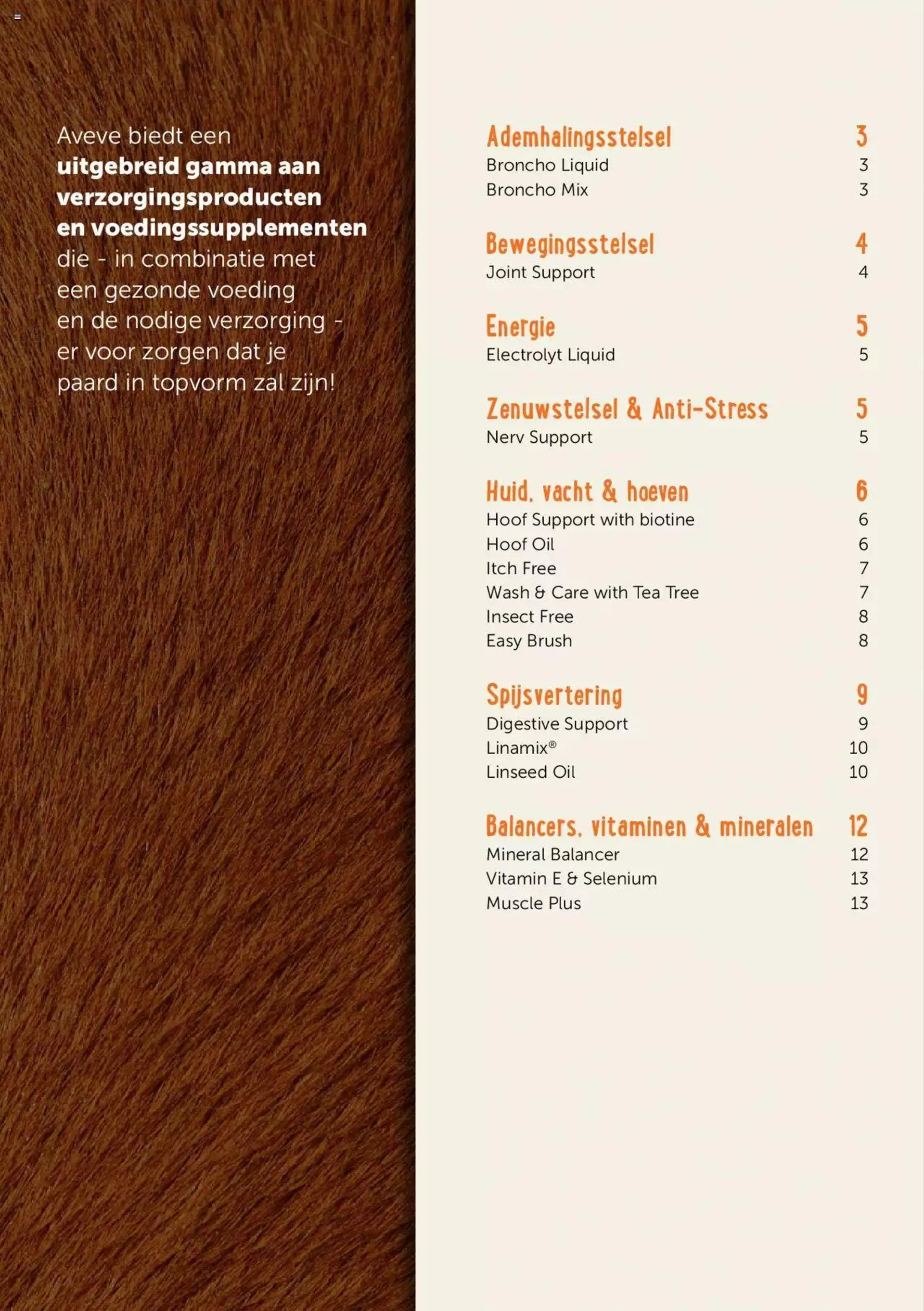 Aveve Paardensupplementen van 1 juni tot 31 december 2024 - folder pagina 2