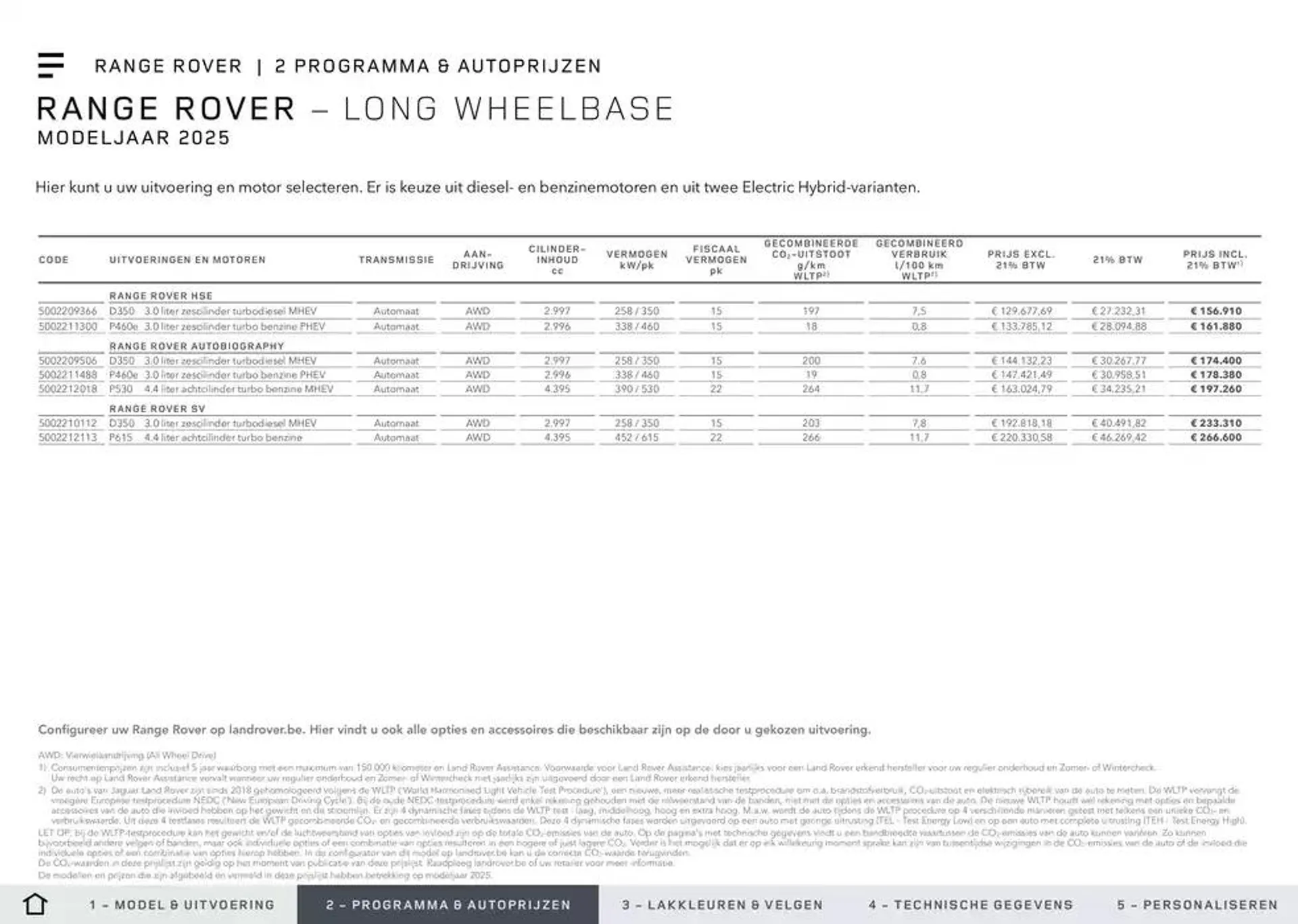 Specificatielijst van 16 oktober tot 4 april 2025 - folder pagina 9