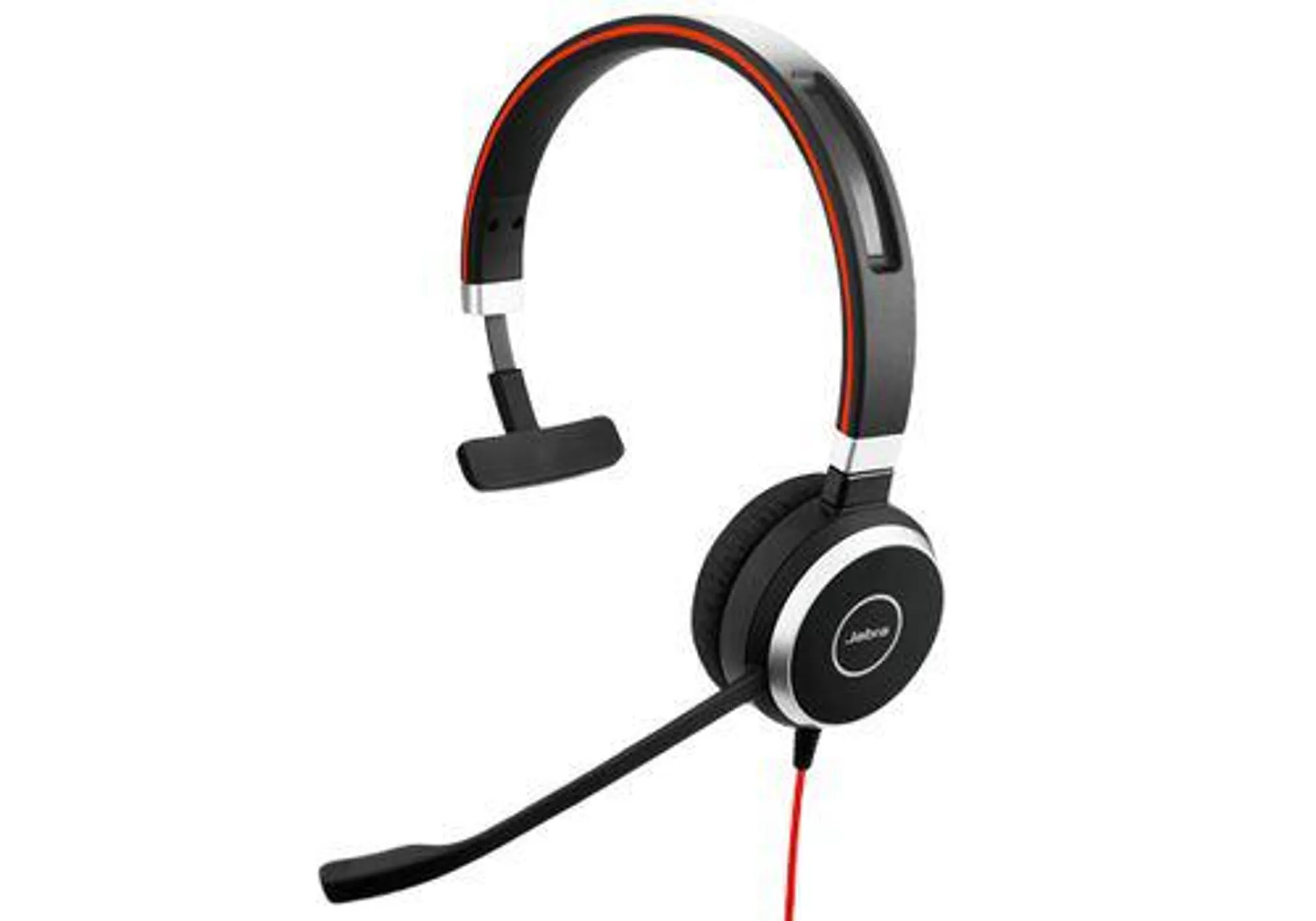 Jabra Evolve 40 UC Mono Headset Bedraad Hoofdband Kantoor/callcenter Zwart