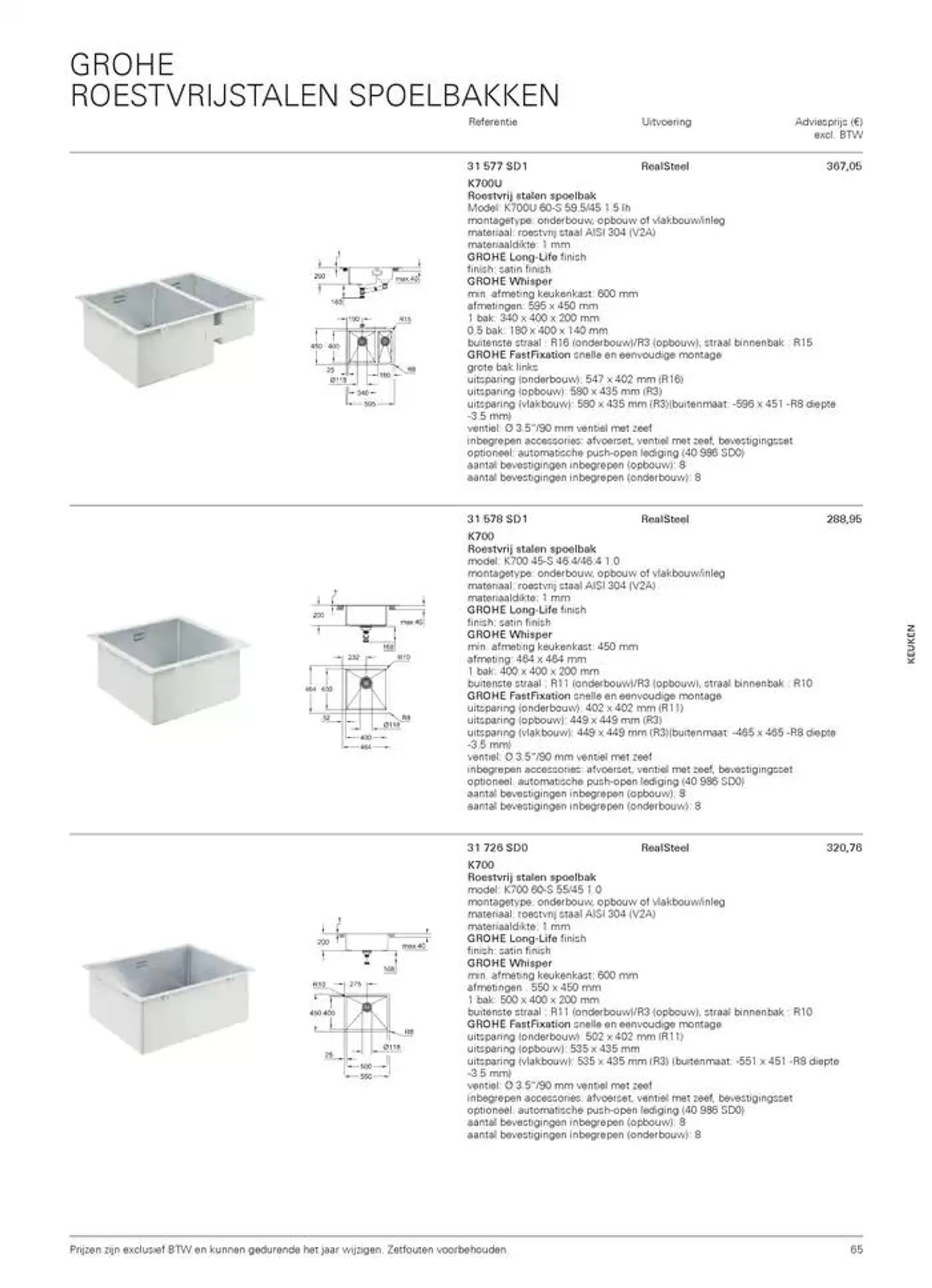 Catalogus Keuken van 16 oktober tot 31 december 2024 - folder pagina 65