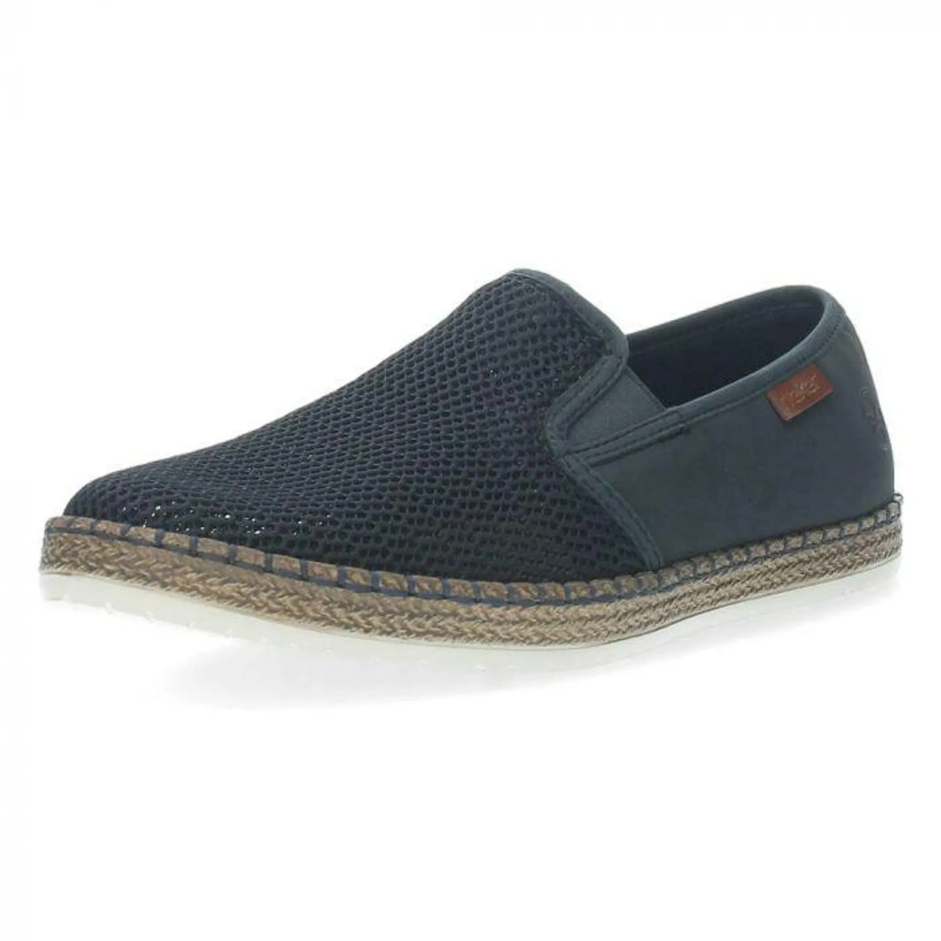 Donkerblauwe slip-ons