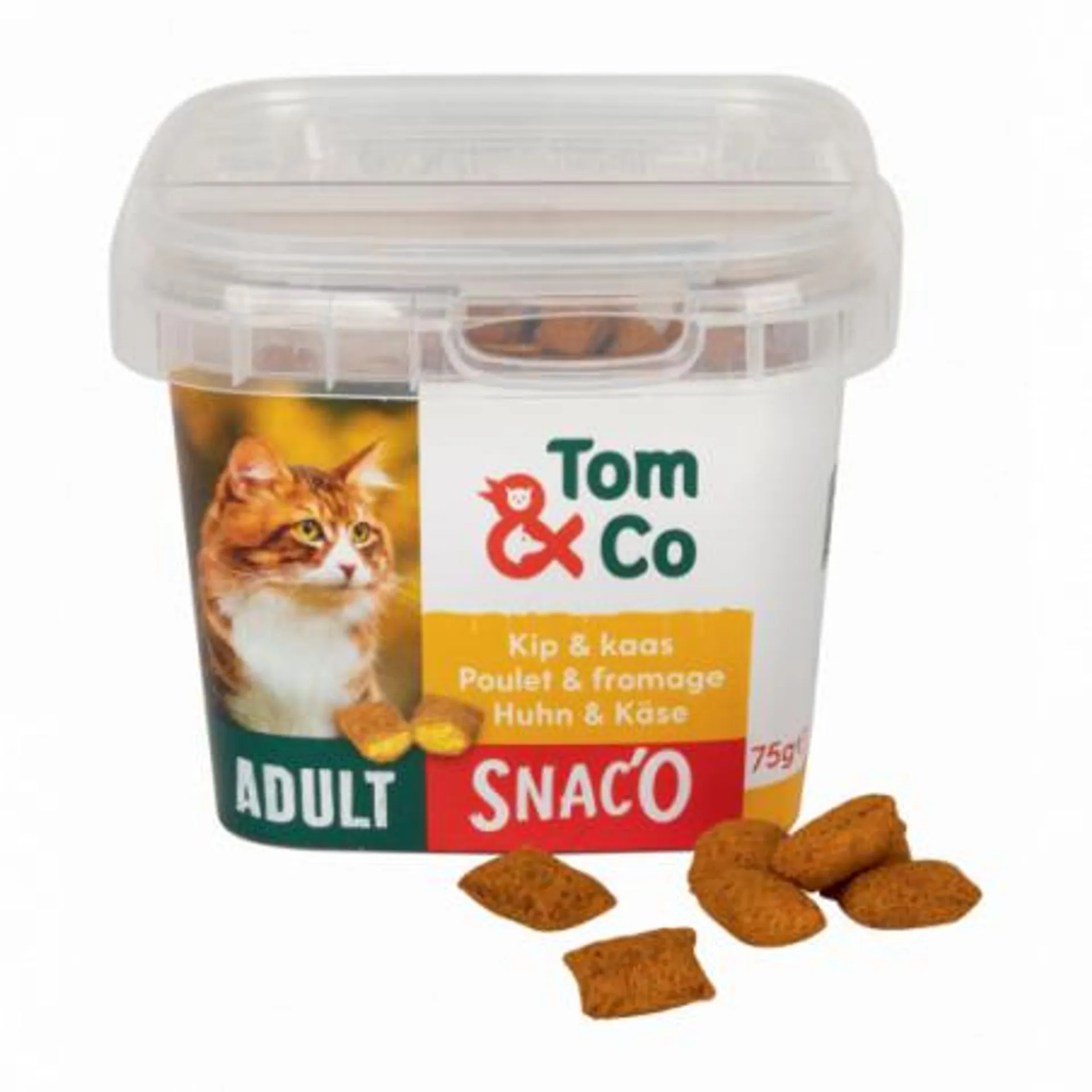 Tom&Co Snack Poulet/Fromage 75G