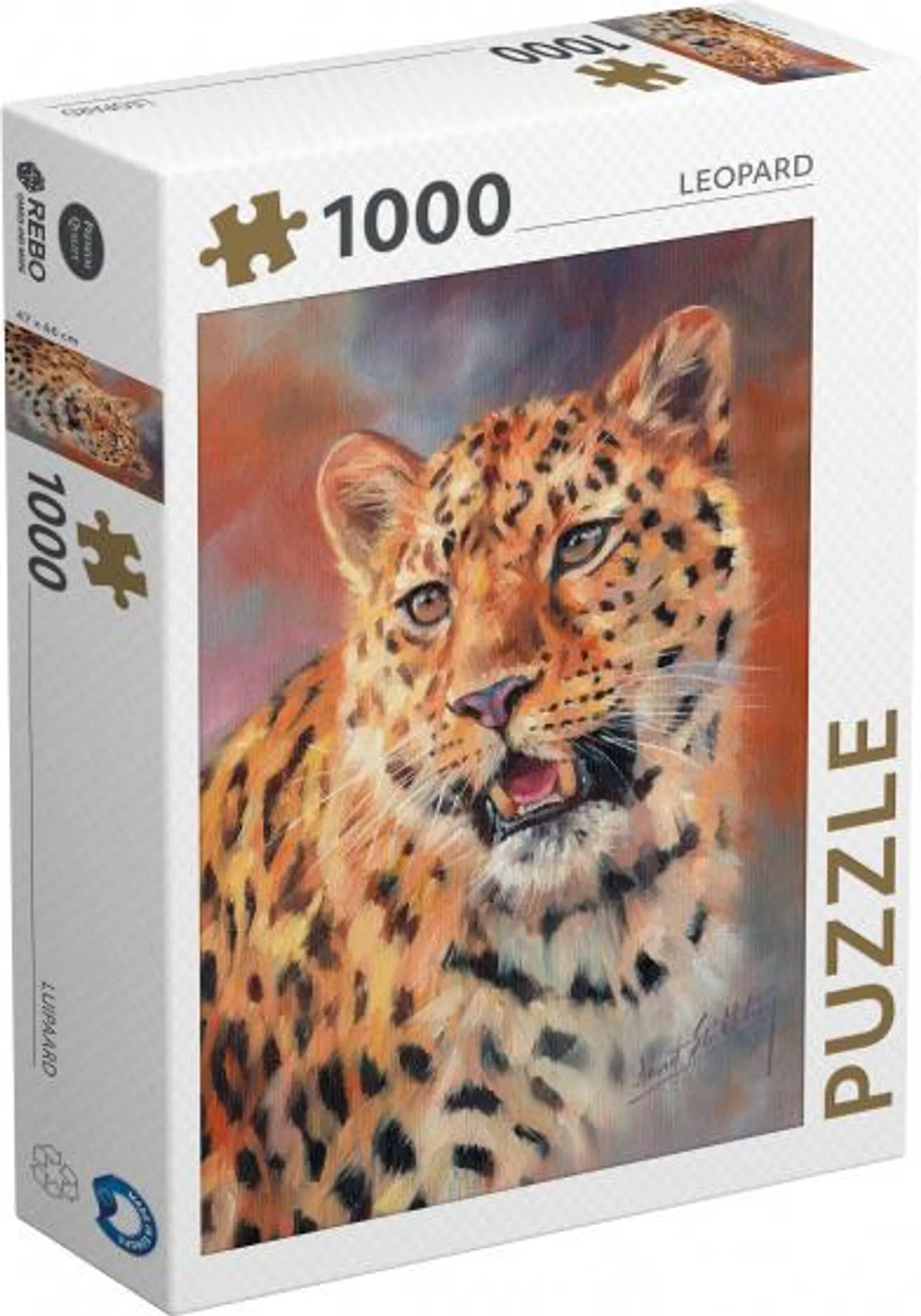 Rebo Productions legpuzzel Leopard 1000 stukjes