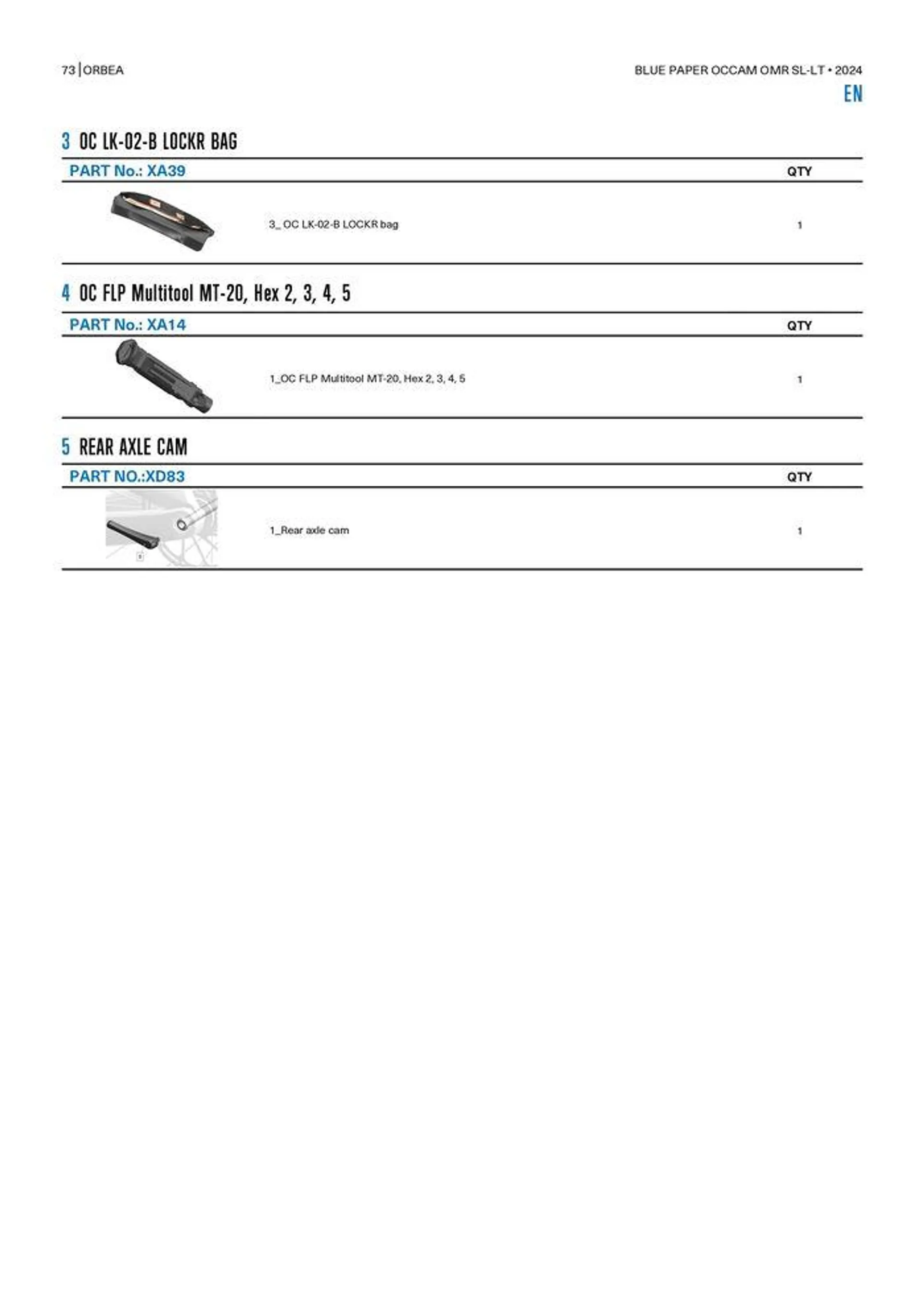 OCCAM OMR SL-LT 2024 van 25 oktober tot 25 oktober 2024 - folder pagina 73