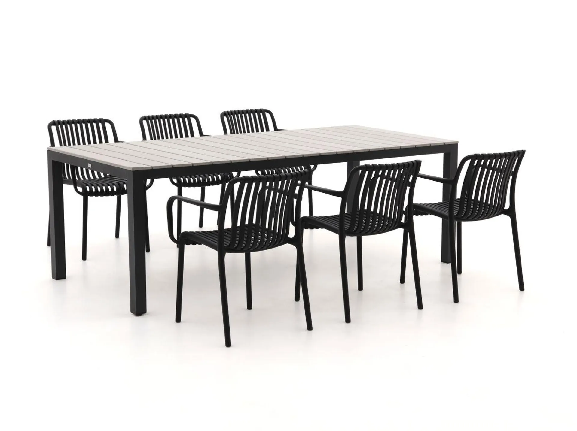 Forza Cali/Fidenza 220cm dining tuinset 7-delig stapelbaar