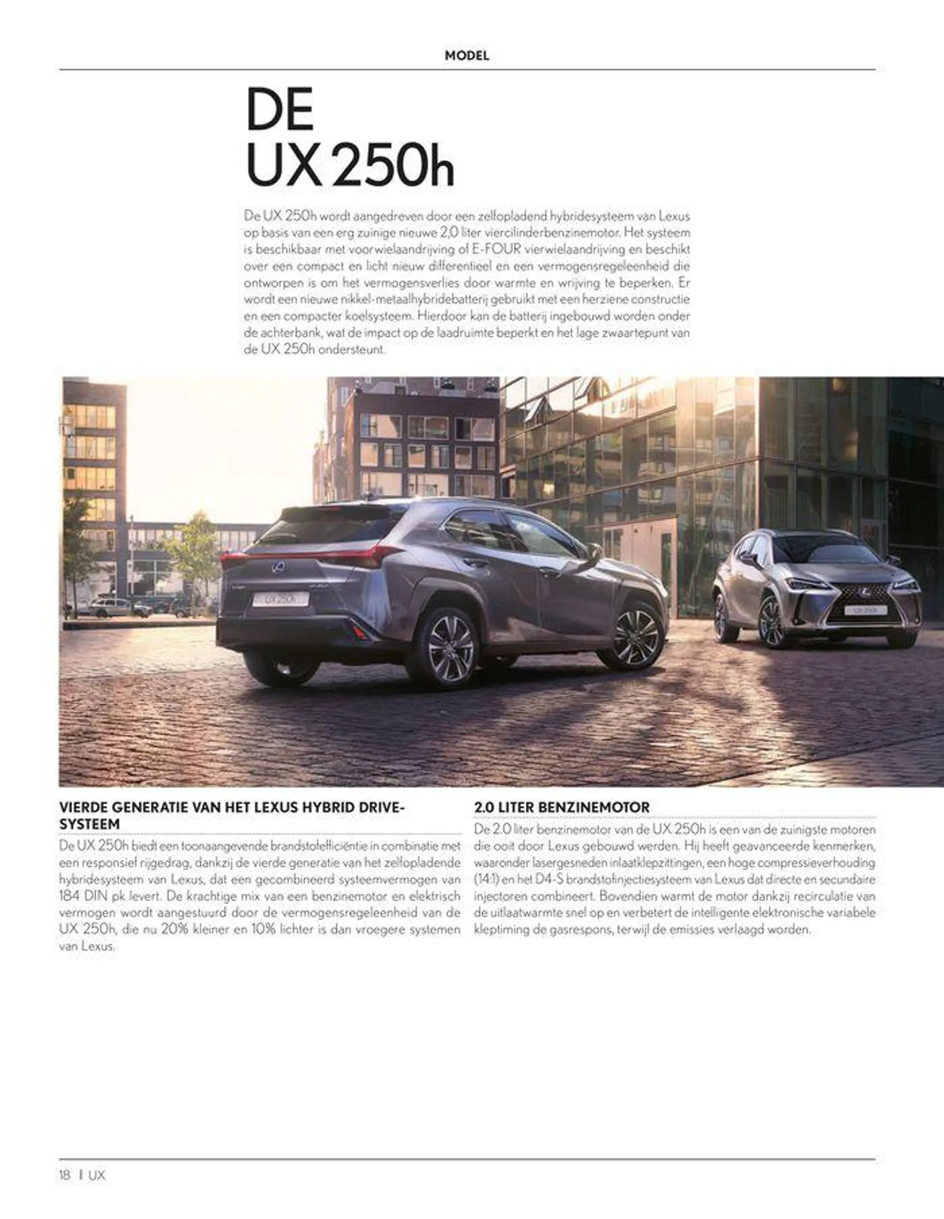 LEXUS UX  van 23 november tot 23 november 2024 - folder pagina 18