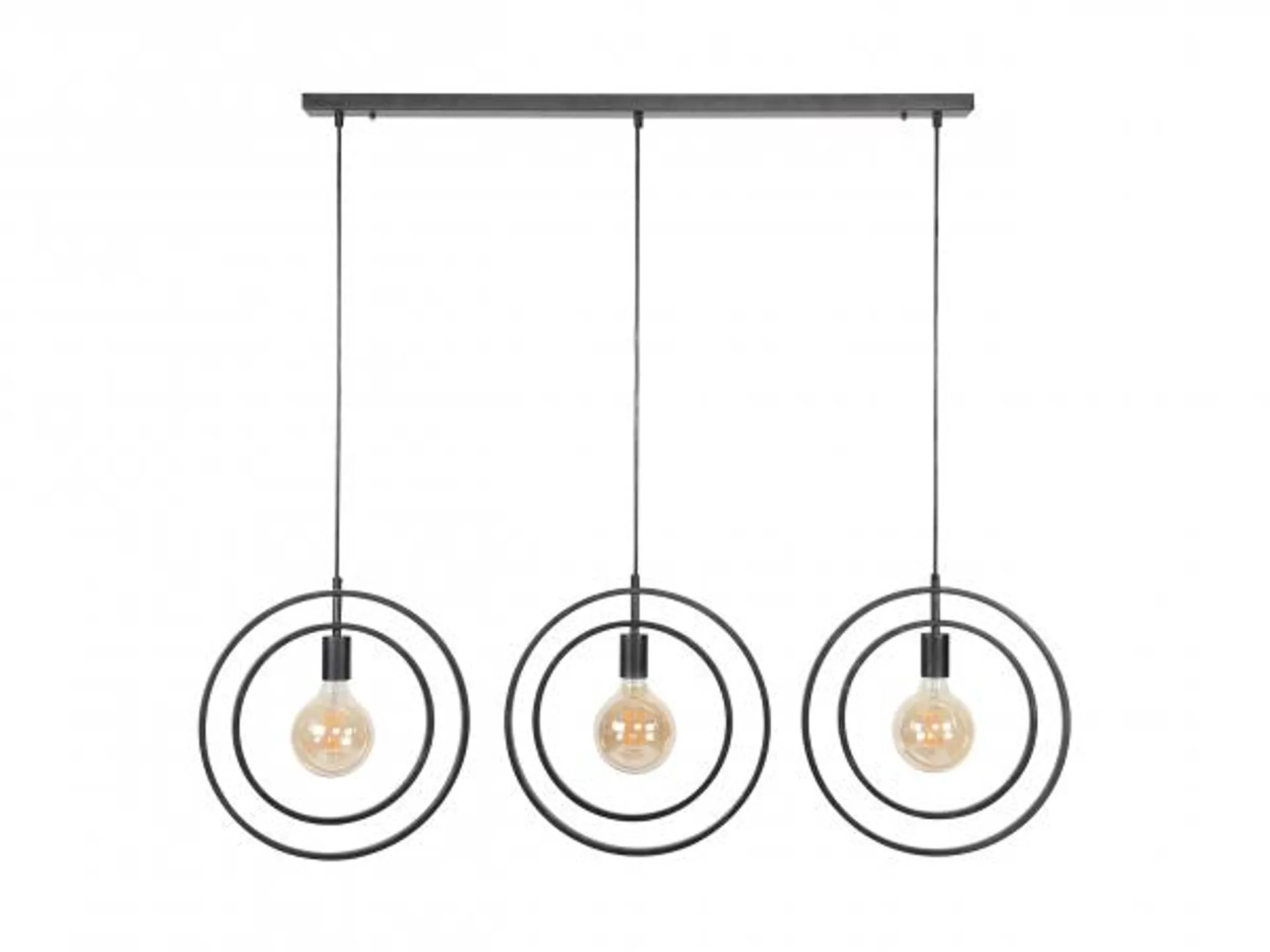 RICHTER YOUNG DESIGN Hanglamp TURN 3x - Charcoal