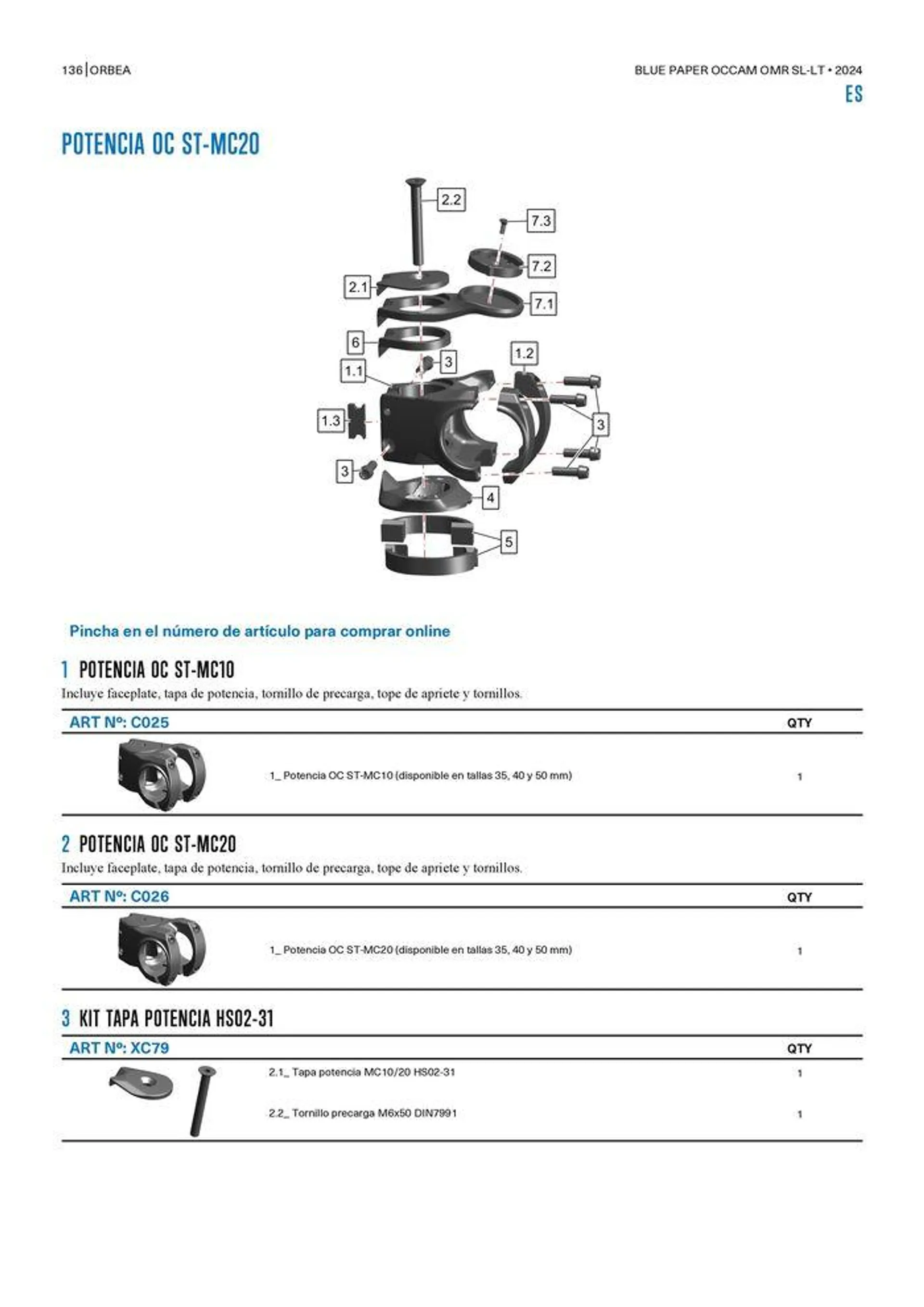 OCCAM OMR SL-LT 2024 van 25 oktober tot 25 oktober 2024 - folder pagina 136