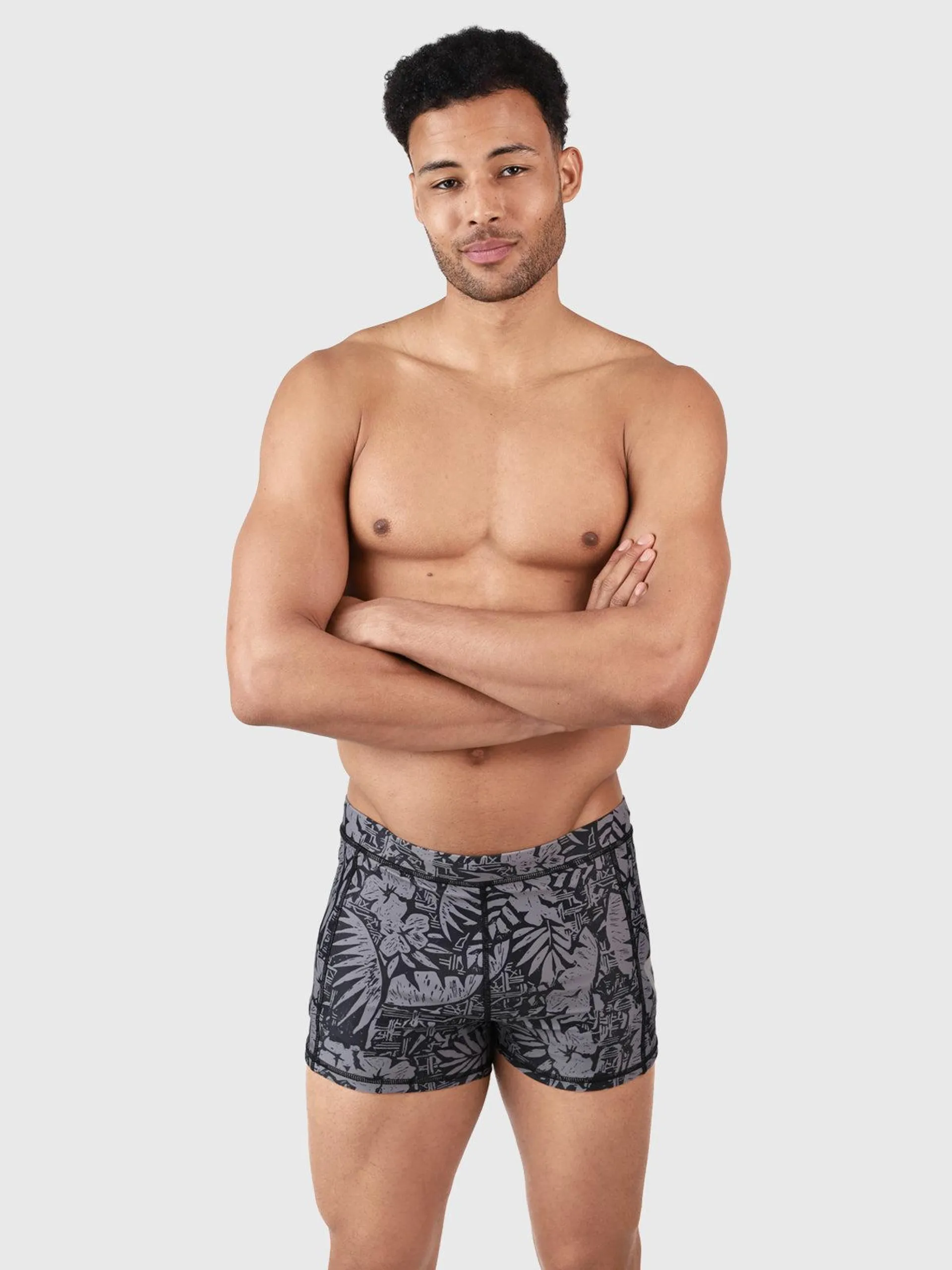 Samier-AO Men Swim Trunks | Grey