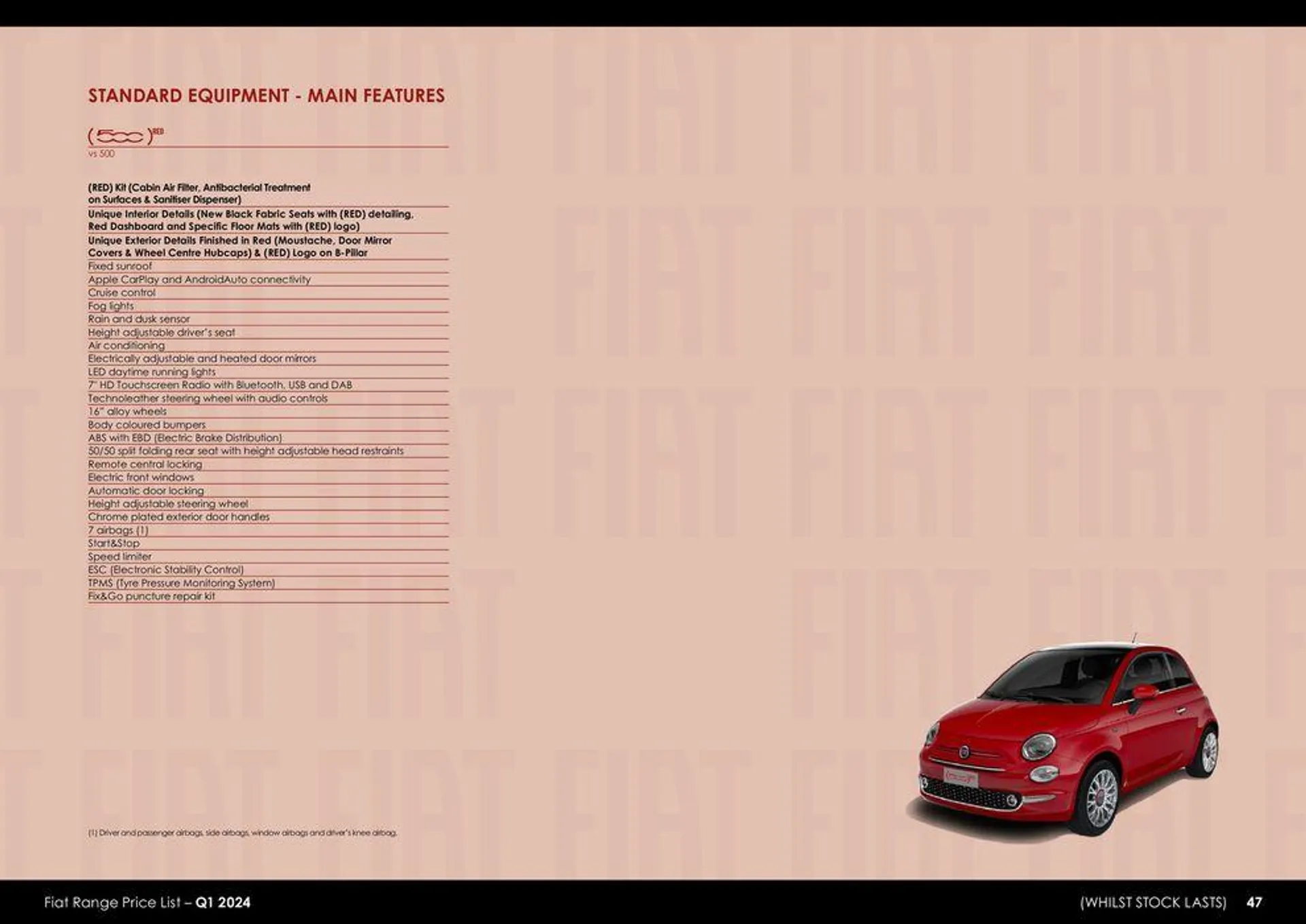 Fiat Range Price List – Q1 2024 van 26 maart tot 26 maart 2025 - folder pagina 47