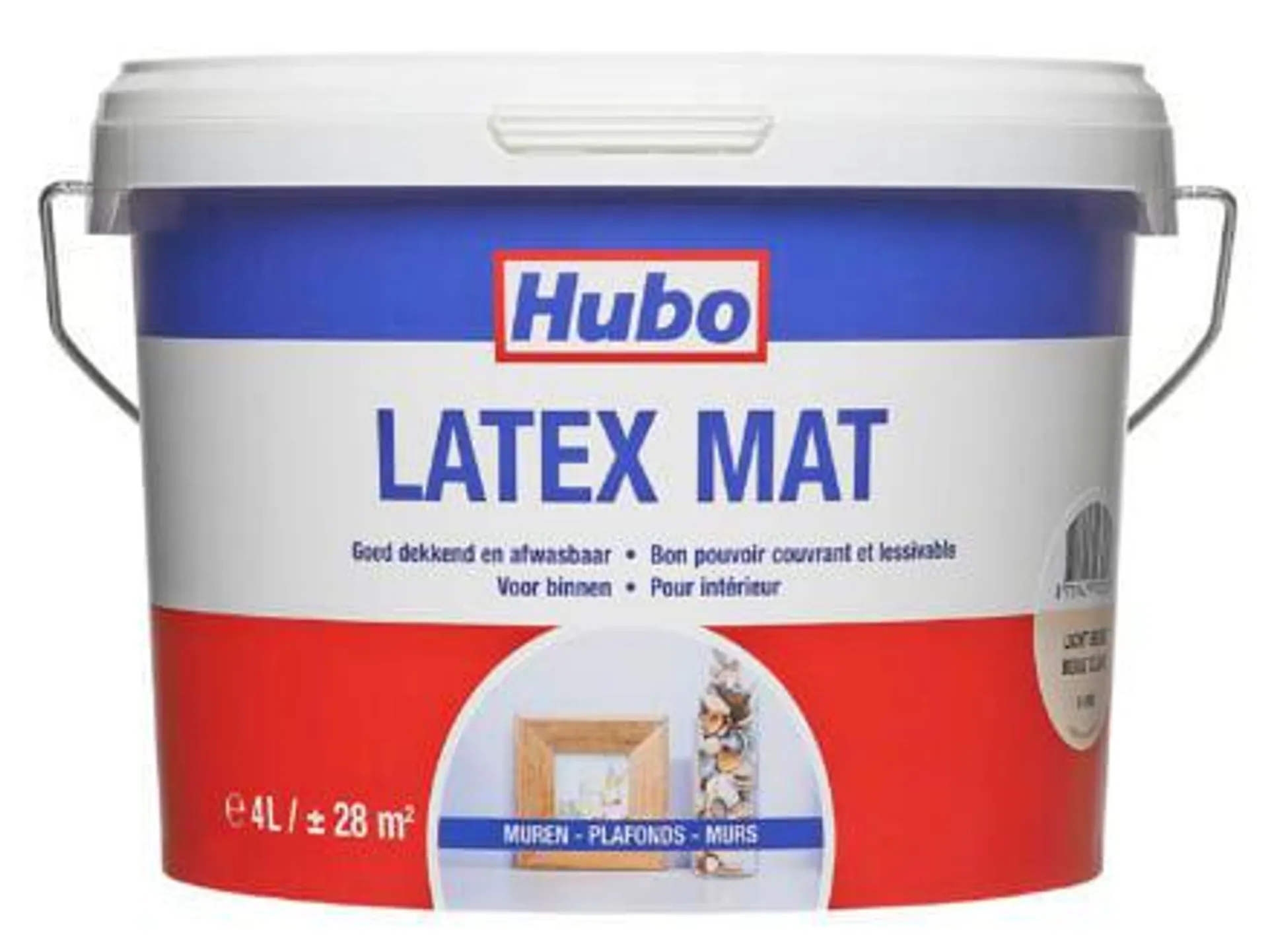 Hubo muurverf latex mat 4l beige