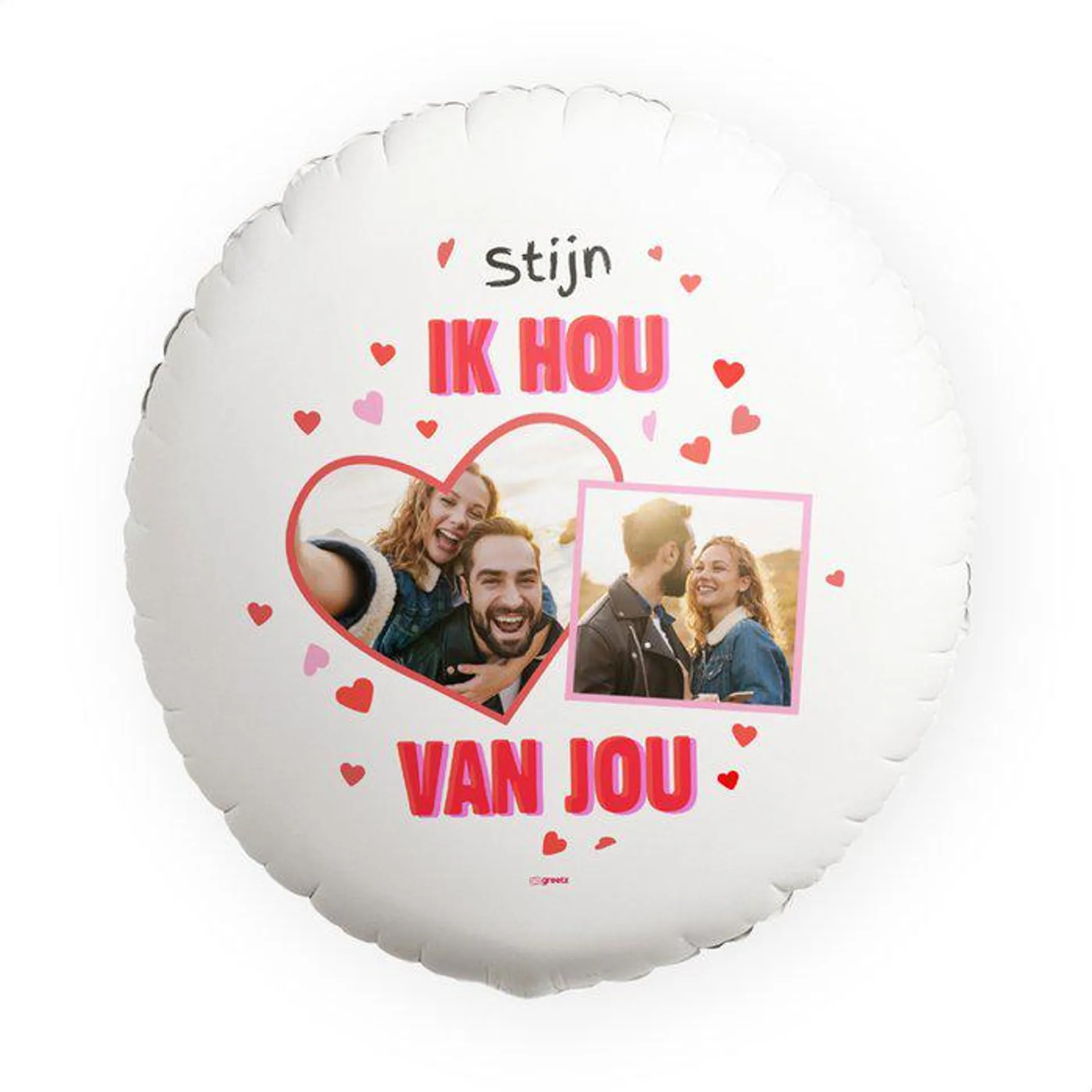 Ballon | Ik hou van jou | met eigen foto en naam