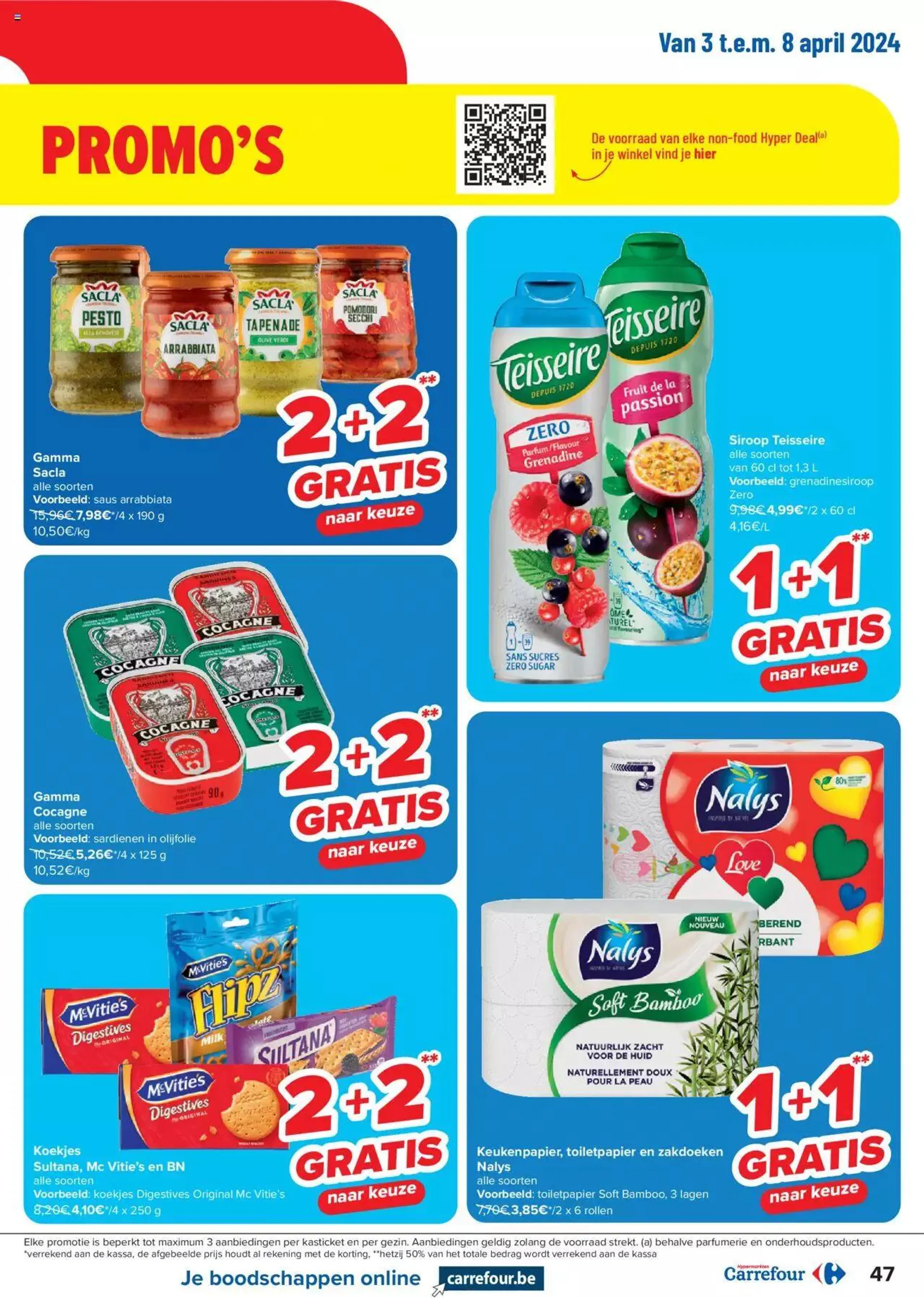 Carrefour folder week 14/15 van 15 april tot 31 december 2024 - folder pagina 47