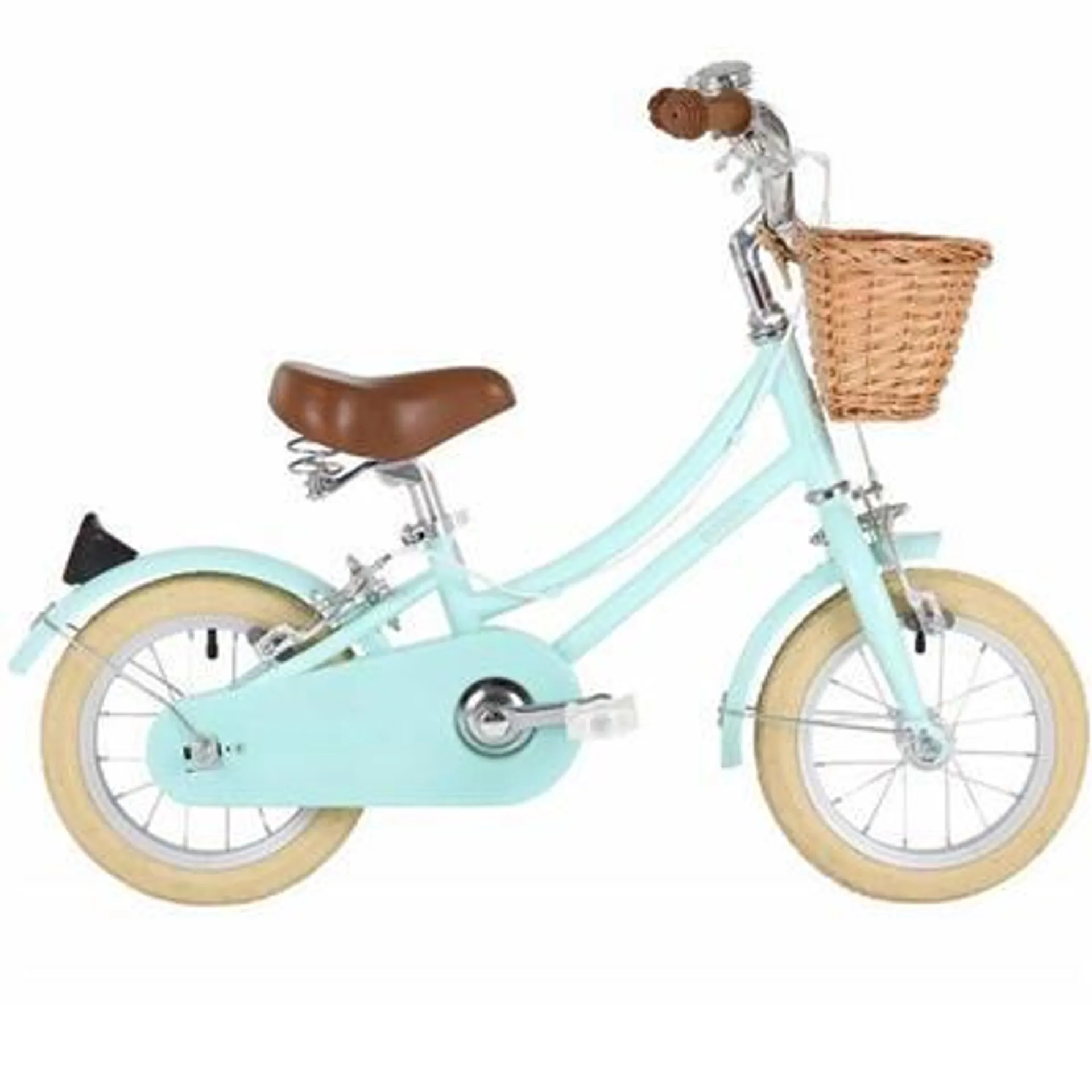 Bobbin Fiets 12" gingersnap (incl mandje+wieltjes) - green