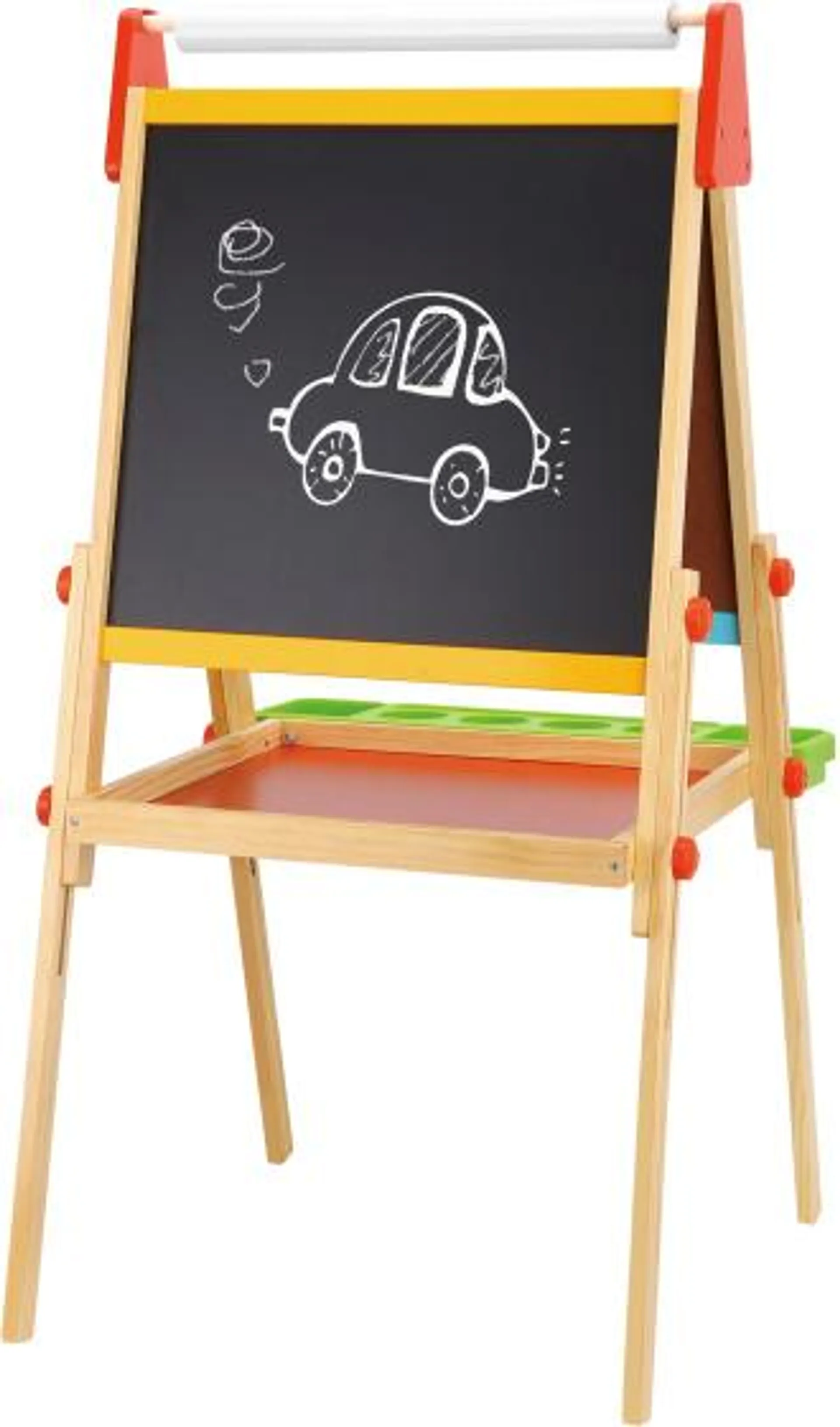 Tooky Toy 2 in 1 Educatief Schoolbord magneet-/krijtbord 56-delig